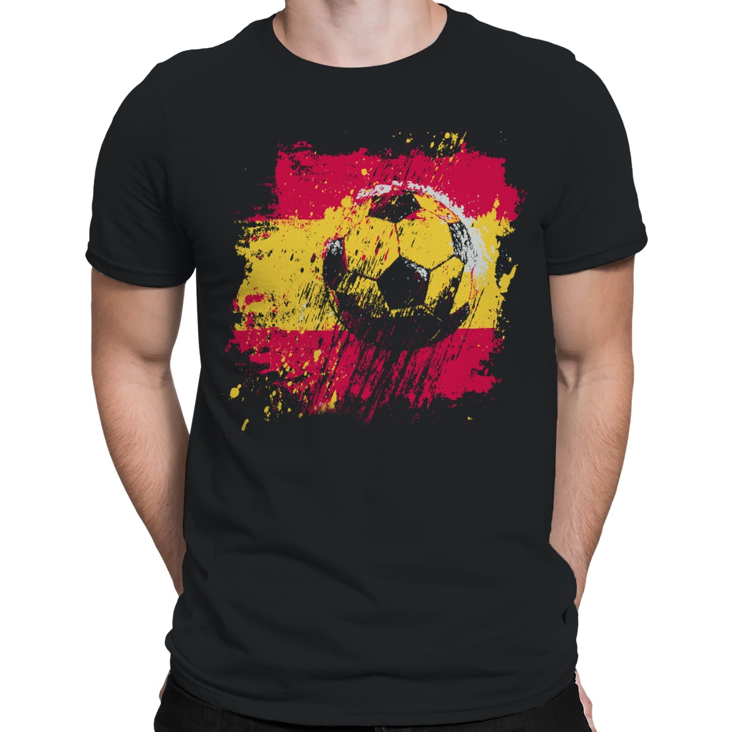 Spain Soccer Grunge Men’s T-shirt