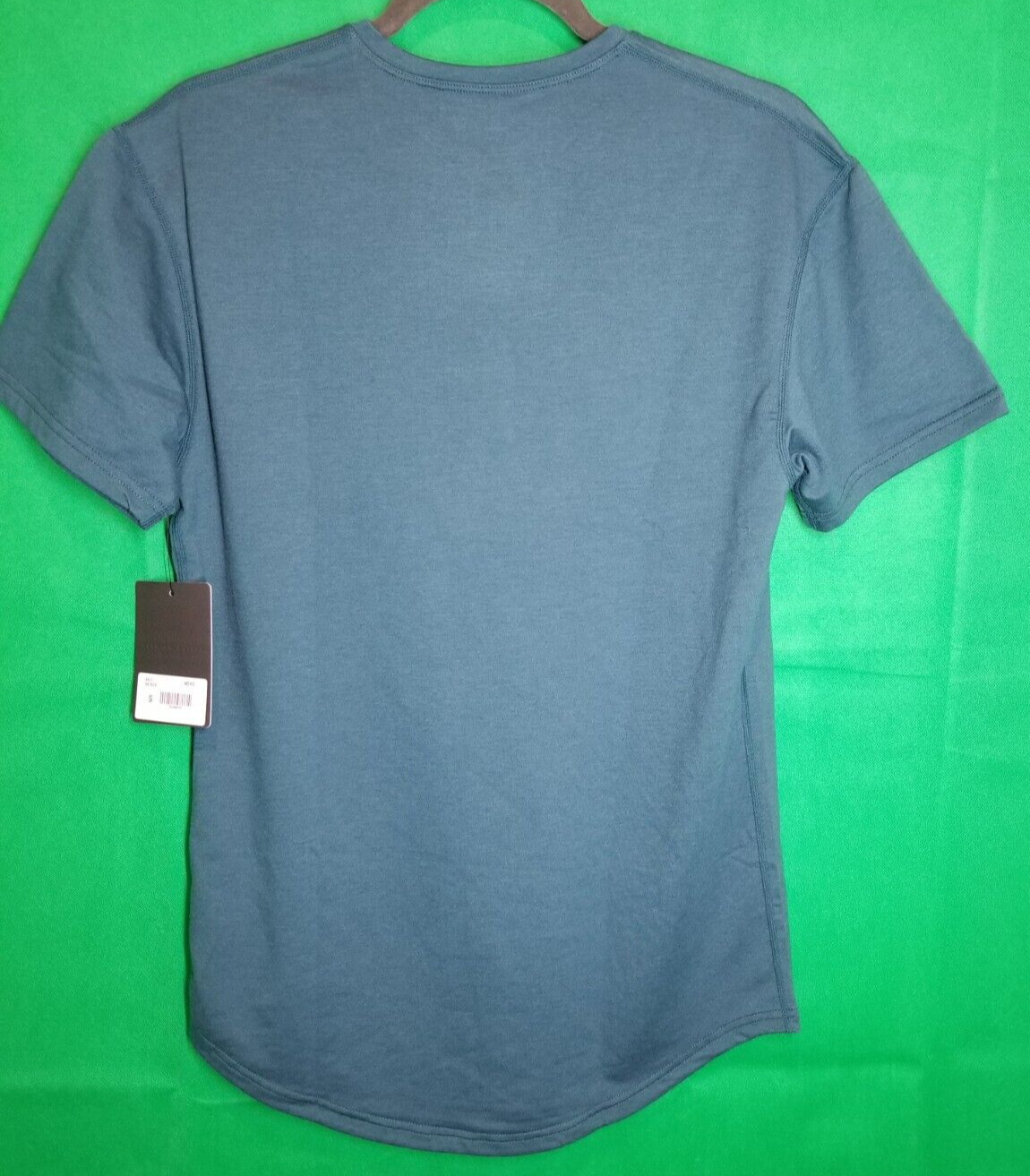 BYLT Men’s Short Sleeve Drop Cut Lux Henley Shirt Evergreen Men’s Size Small NWT