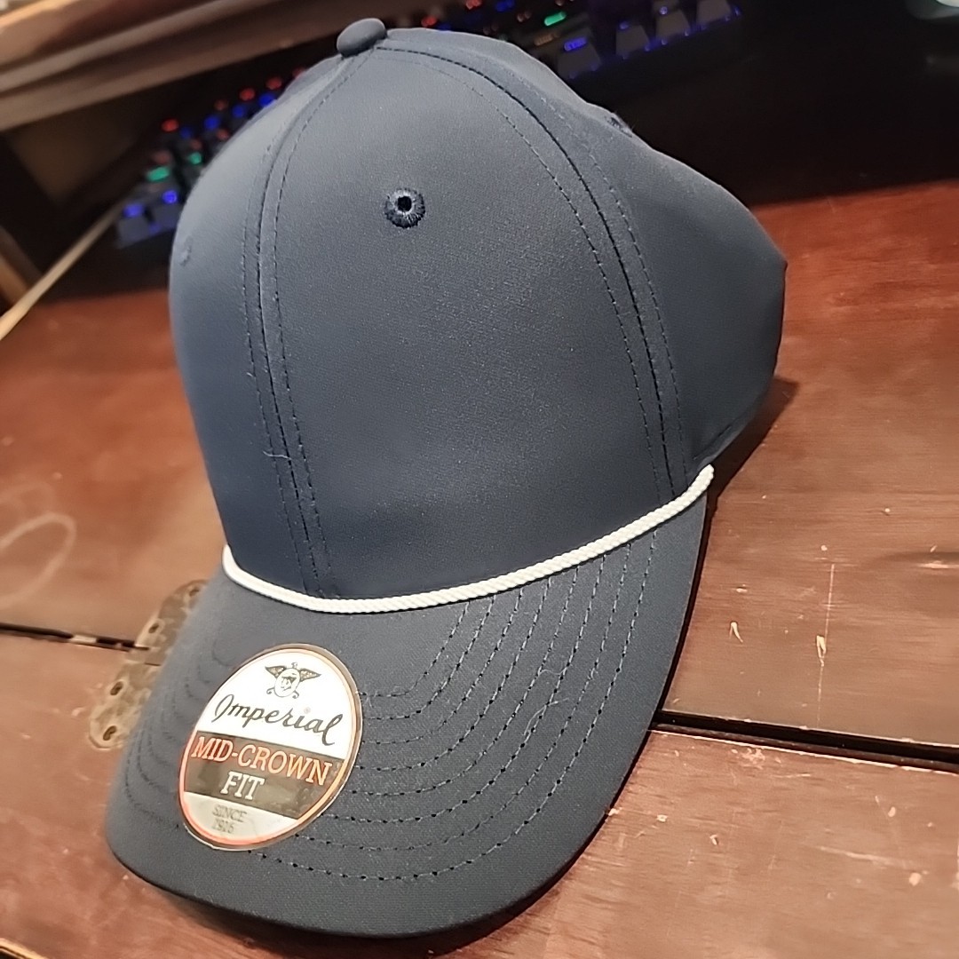 Imperial The Wingman Cap – Dark navy blue with white string