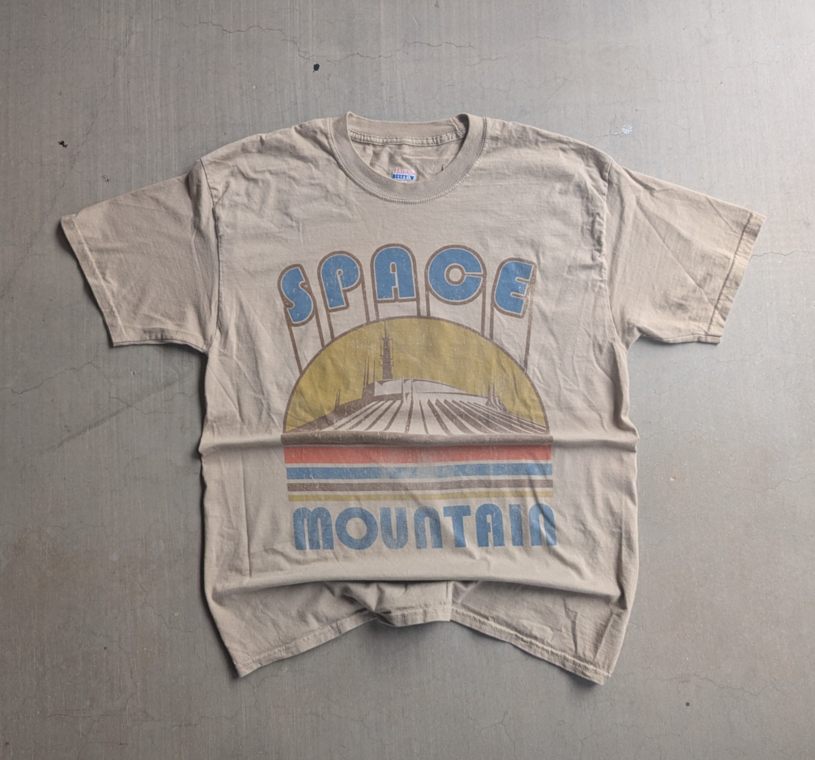 Walt Disney Parks Vintage Style Disney Space Mountain Attraction Tee Shirt