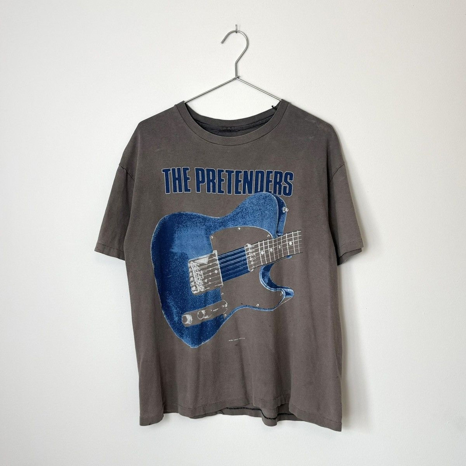 Vintage 1987 The Pretenders World Tour Faded Distressed Band Tee Black Rare