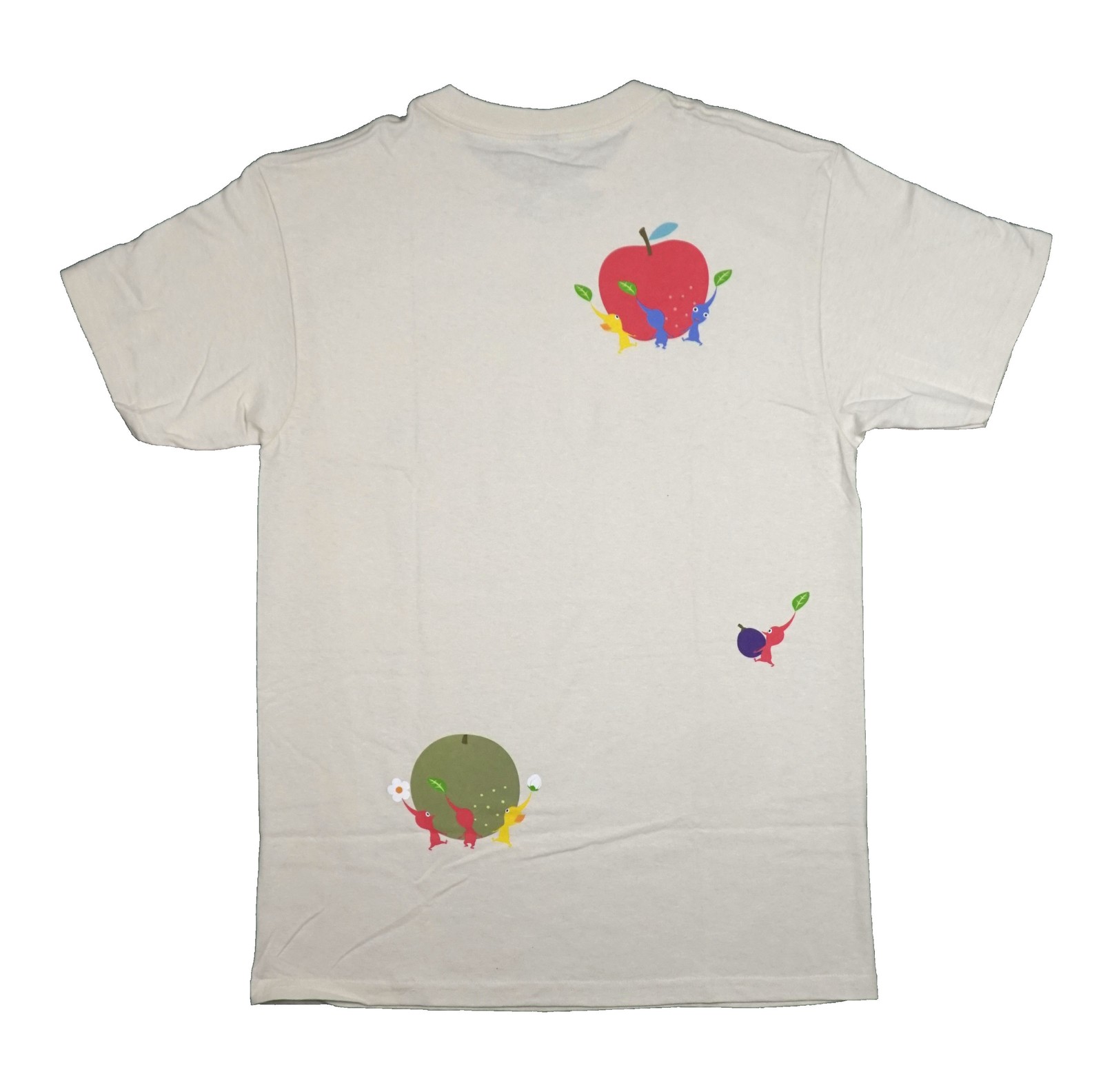 Pikmin New Adult T-Shirt – Fruit Carrying Pikmins Front & Back