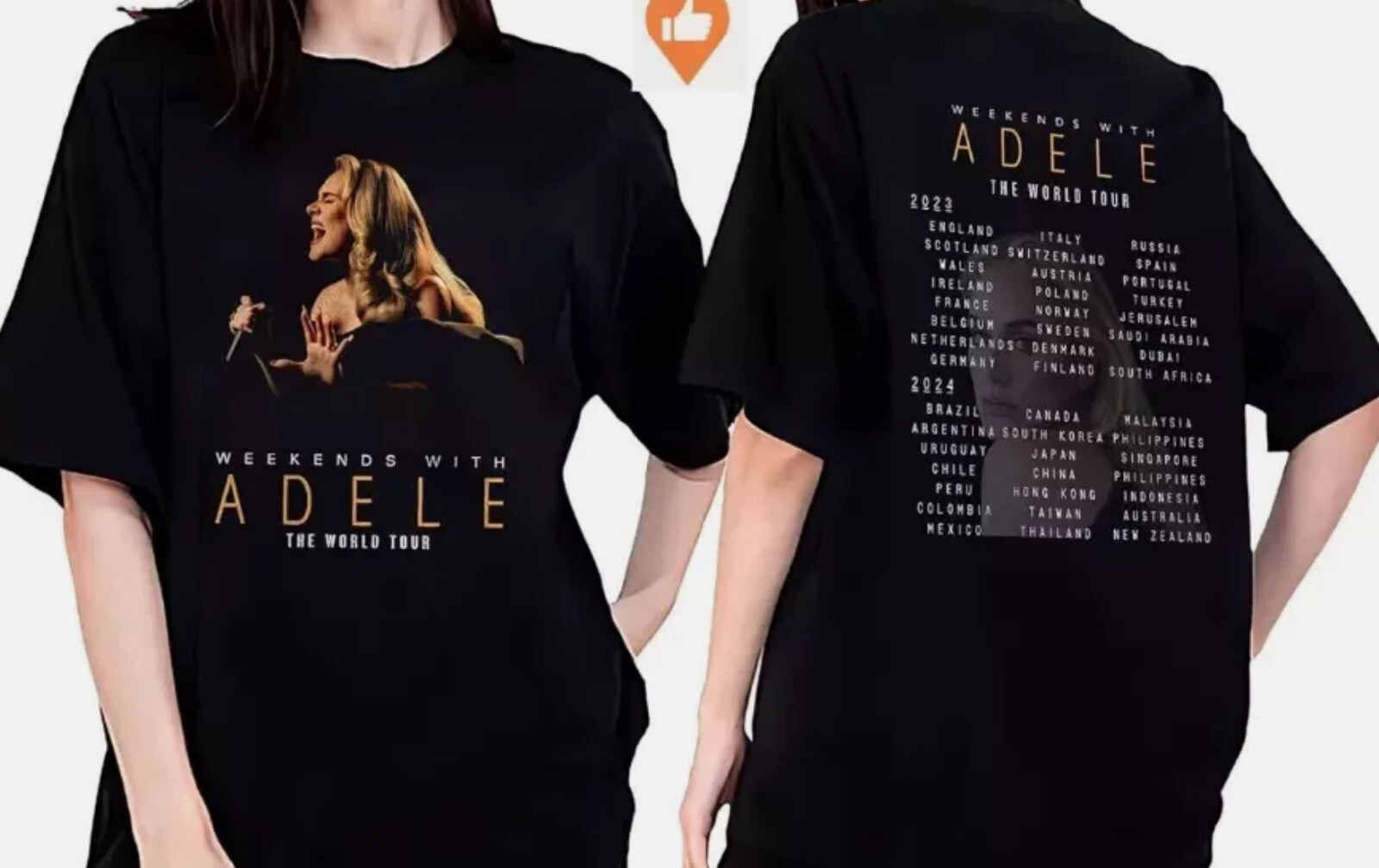 The Weekends With Adele The World Tour 2023-2024 T-Shirt Gift Fans S-5XL