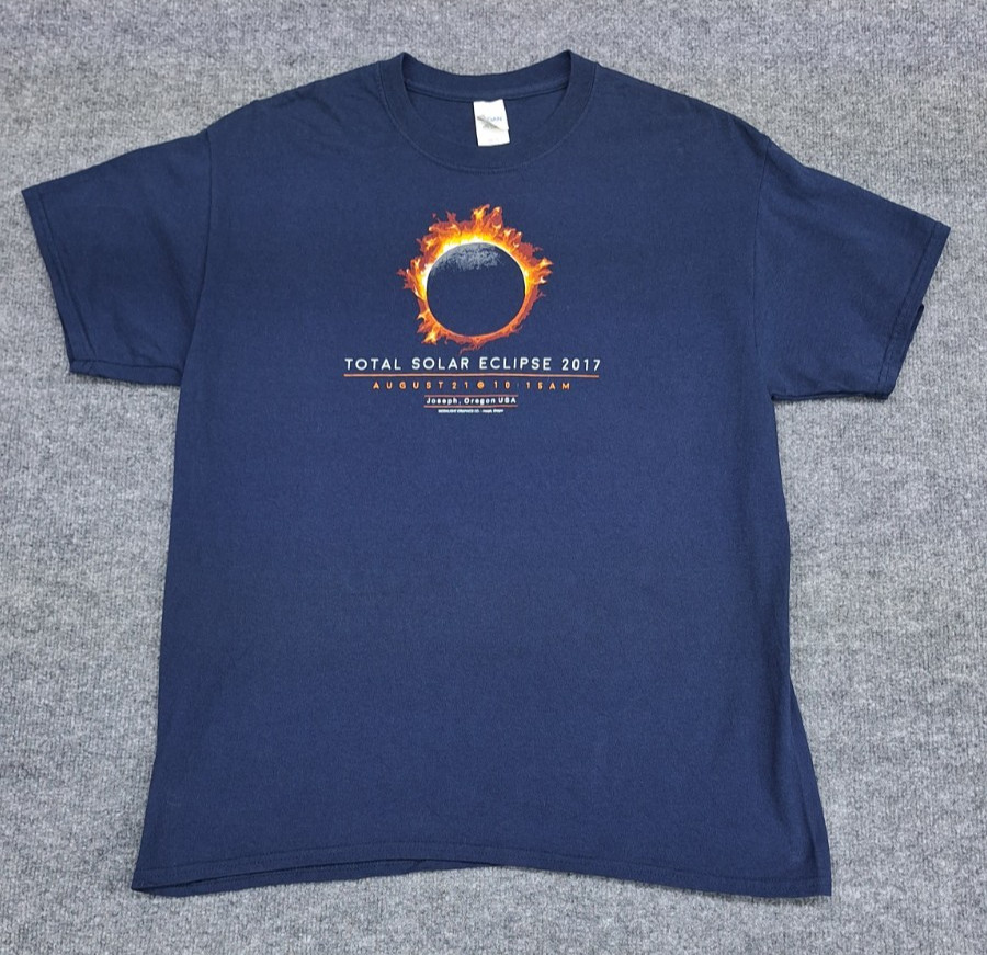 Gildan Ultra Cotton Joseph Oregon Solar Eclipse 2017 Graphic T-Shirt Adult Large