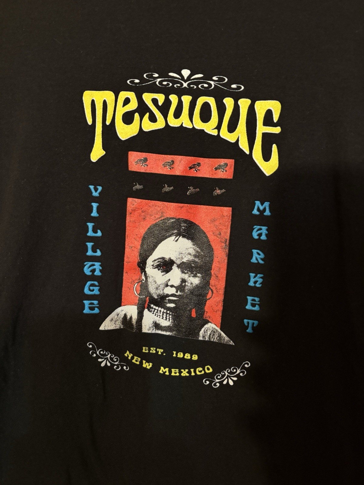 Tesuque Village Market New Mexico , NM restaurant , clean graphic T-Shirt Size L