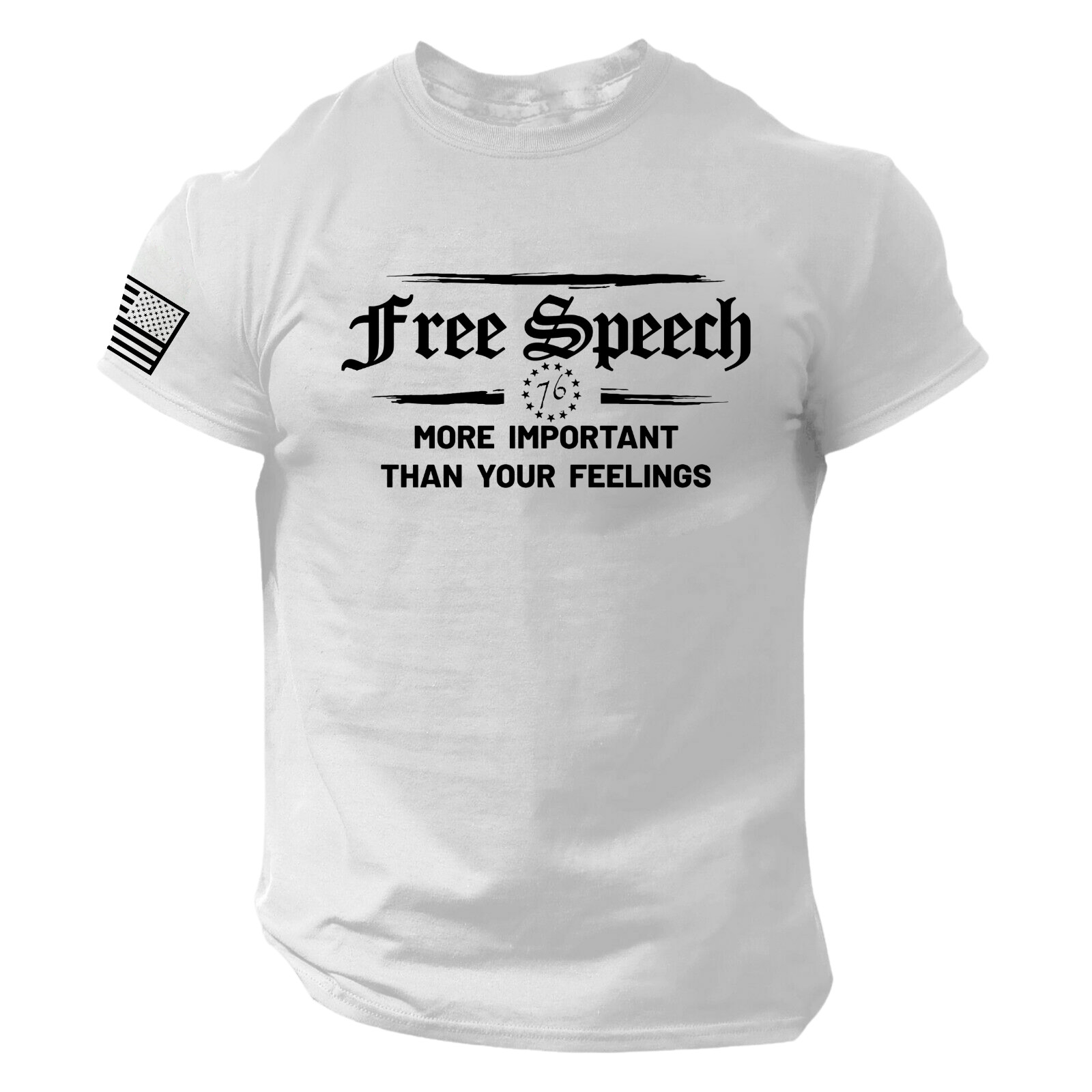 Free Speech 1st Amendment T-SHIRT American Patriotic 1776 America USA Freedom