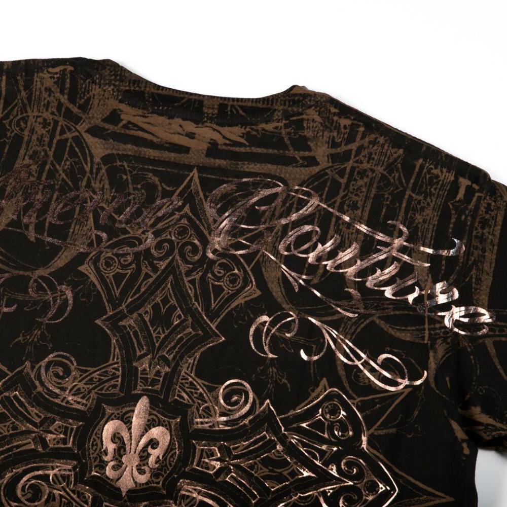 Xtreme Couture By Affliction Men’s T-Shirt DECRETUM Brown Biker S-5XL