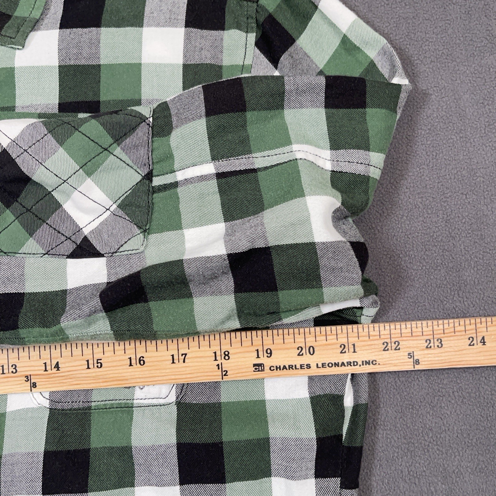 Diesel Amplified Plaid Flannel Shirt Mens XL Green Button Up L/S Y2K Style EUC