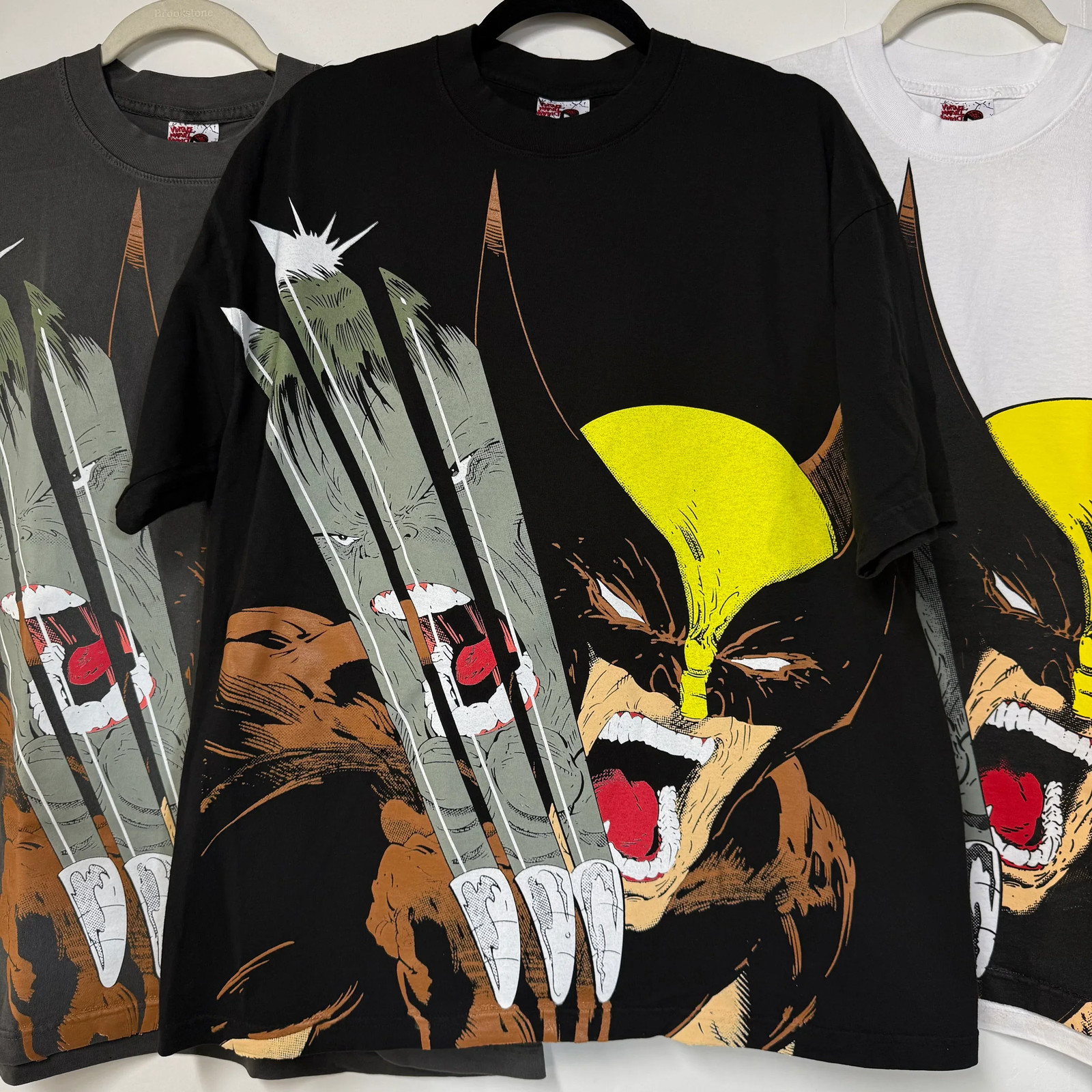 Wolverine and Gray Hulk – Anger Management – Black T-Shirt – XL