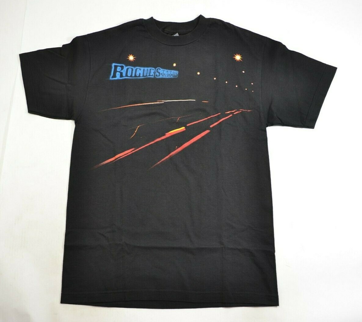 Rogue Status DRIFTING LIGHTS Black Multi-color Graphic S/S Regular Men’s T-Shirt