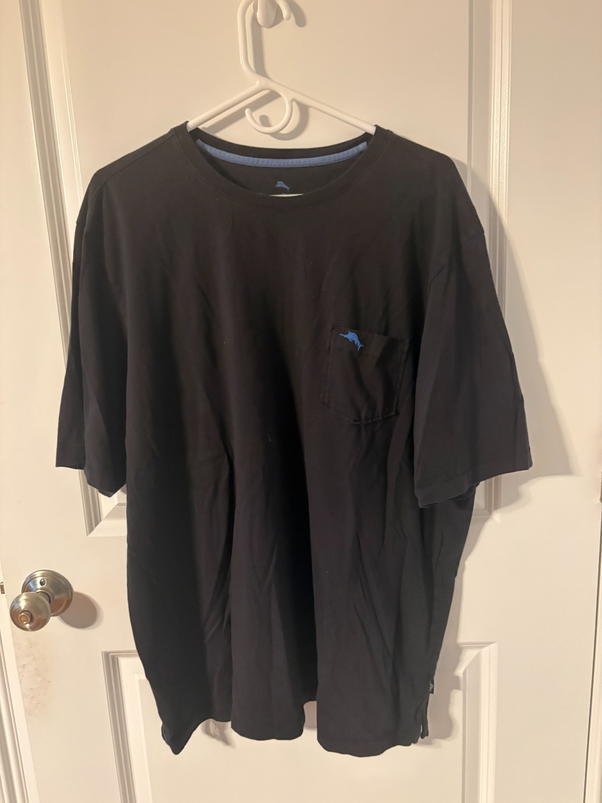 Tommy Bahama Pima Cotton Pocket T-Shirt Men’s XL Black 223-TR210949
