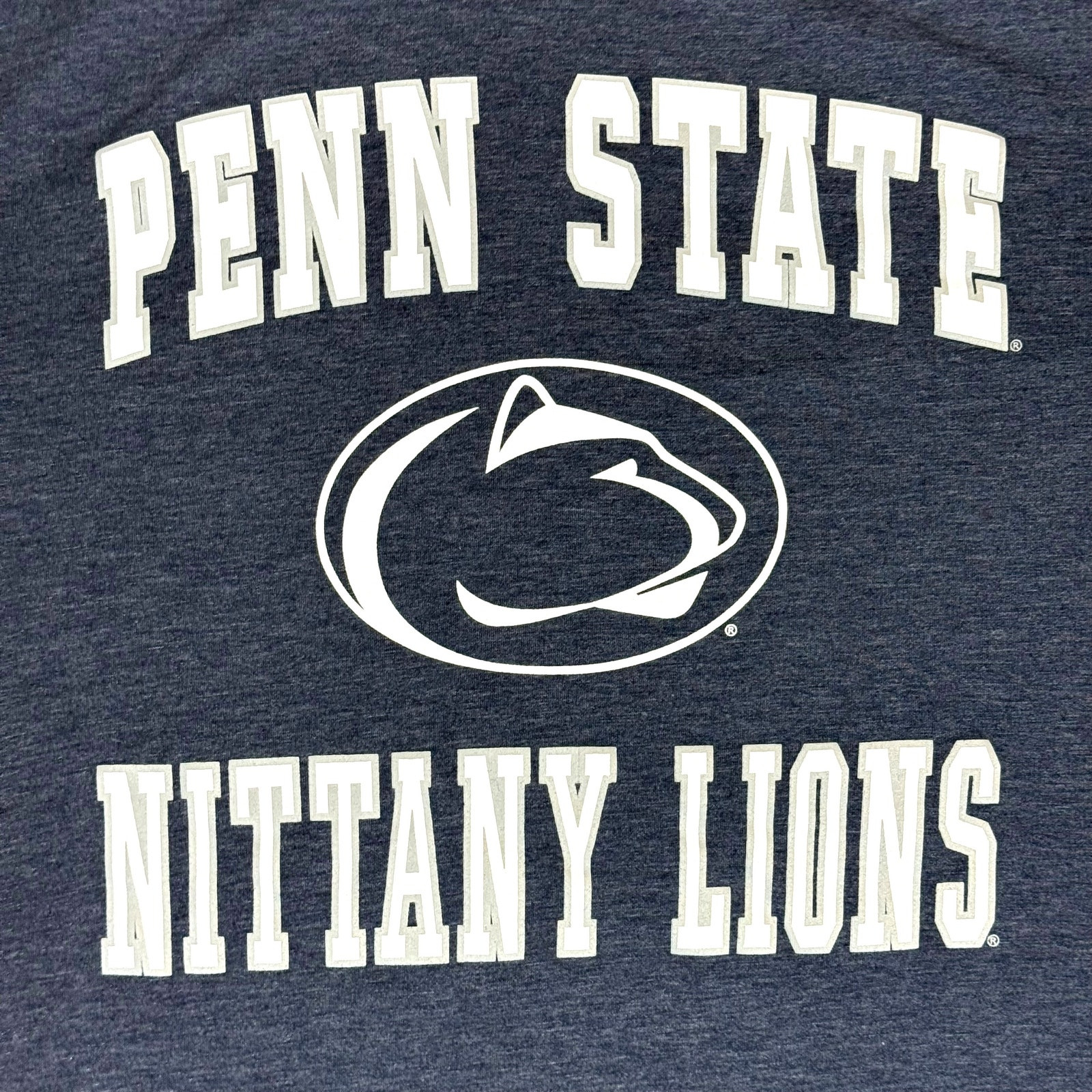 Penn State Men’s Shirt Large Navy Nittany Lions Football NCAA Gym Athletic Fit