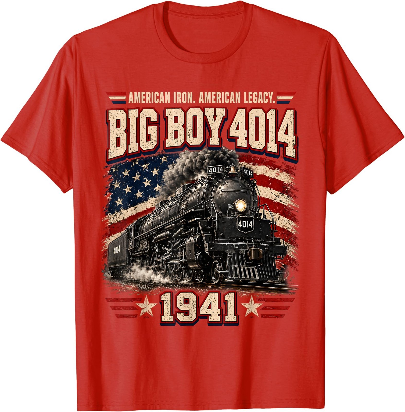 Big Boy 4014 Vintage Steam Locomotive Railroad Train Engine T-Shirt