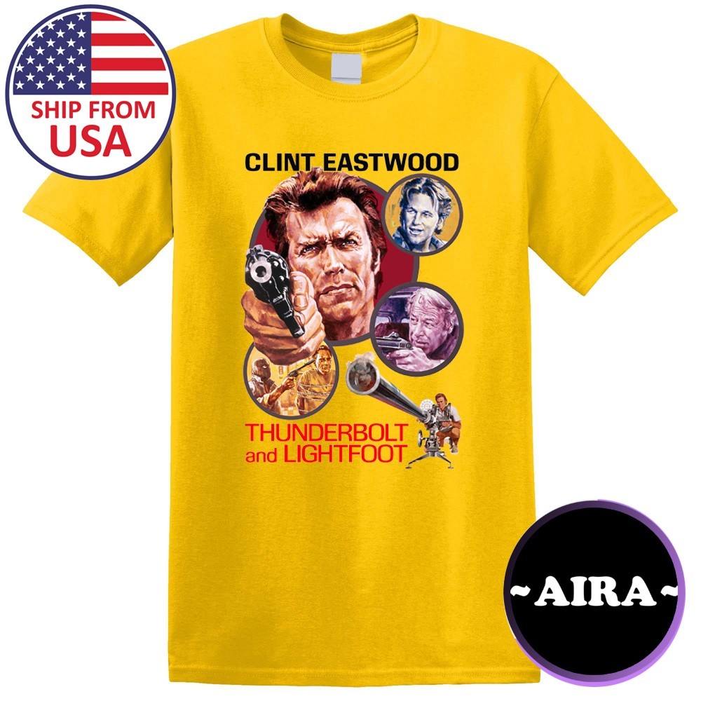 Thuderbolt and Lightfoot Clint Eastwood Movie Men’s Yellow Size S-5XL