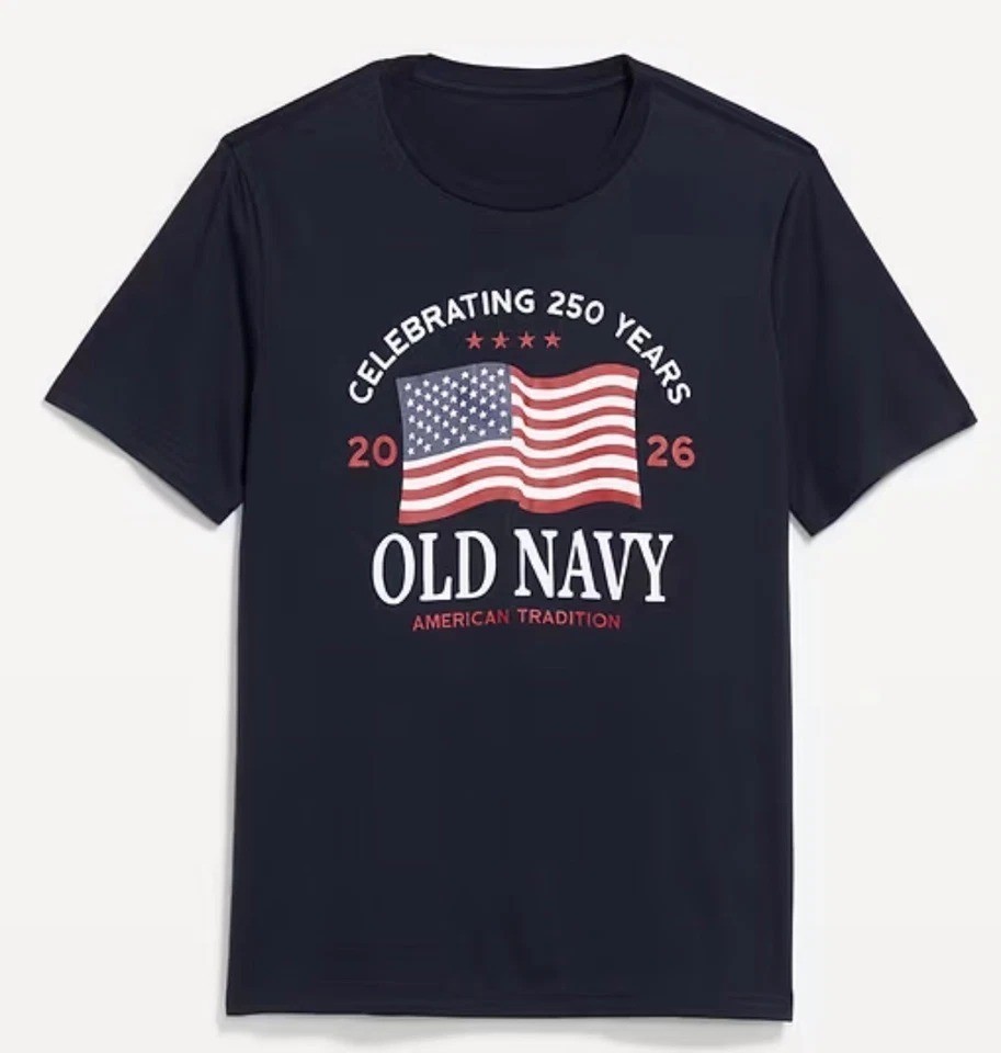 OLD NAVY US Flag 2026 RED, NAVY, 250th Anniversary T-SHIRT ALL SIZE