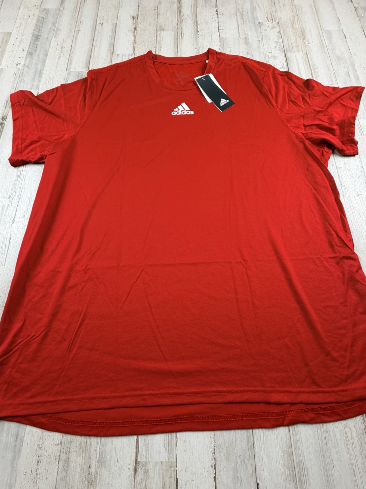 Adidas Men’s Creator Short Sleeve T Shirt Red EK0092 Size XXL 2XL NWT Fast Ship