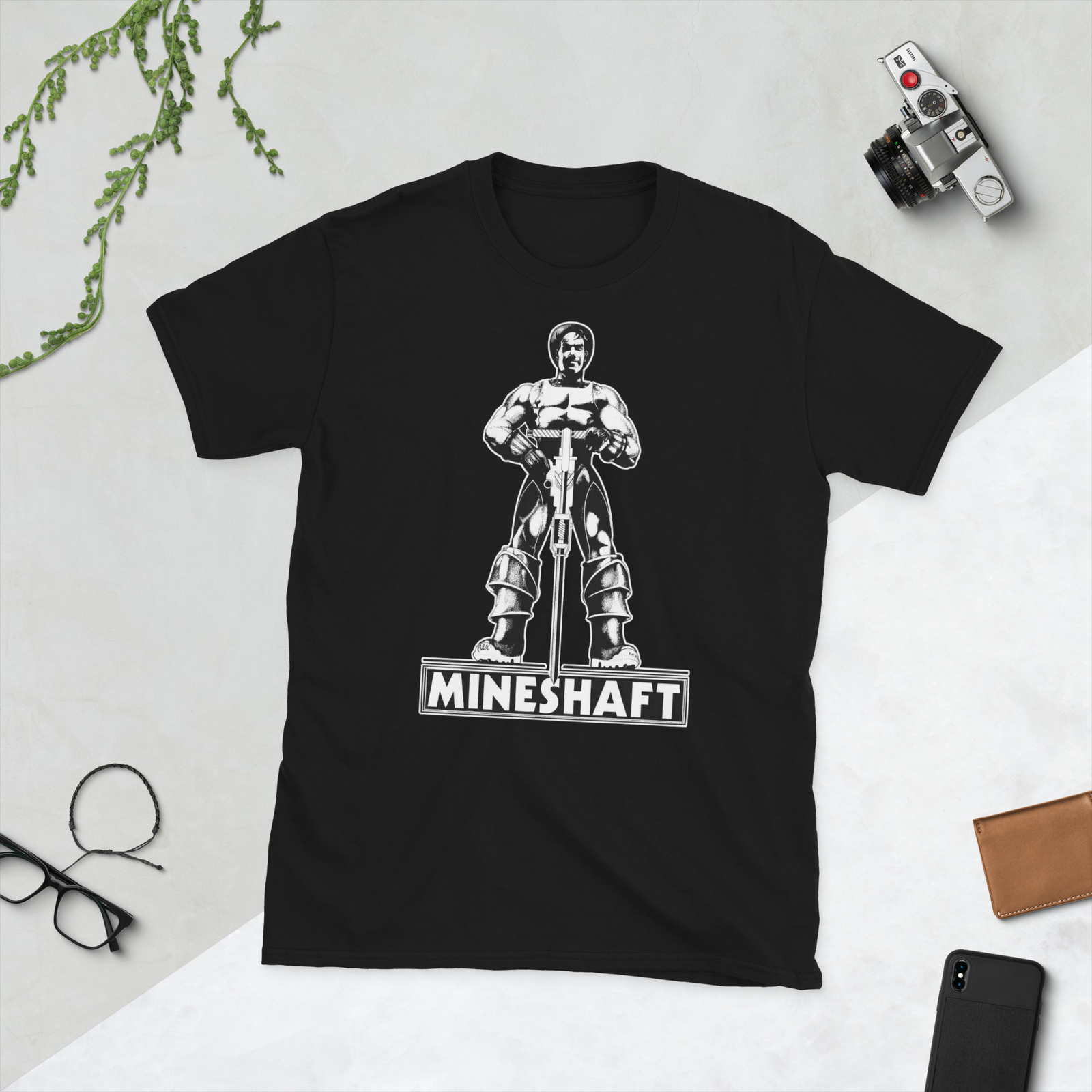 Mineshaft BDSM Gay Leather Bar & Sex Club T-Shirt Front & Back Print