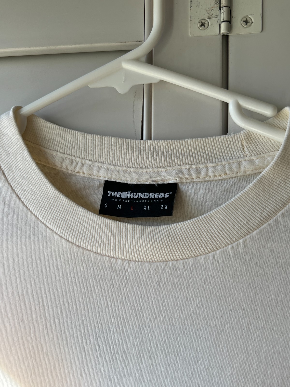 The Hundreds Since 1980 Wildfire Logo Blue Yellow White Shirt – Size L