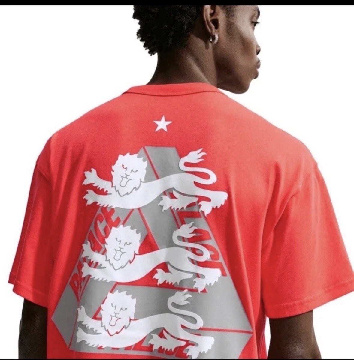 Palace x Nike England T Shirt “Light Crimson” Size XXL IM6598-696