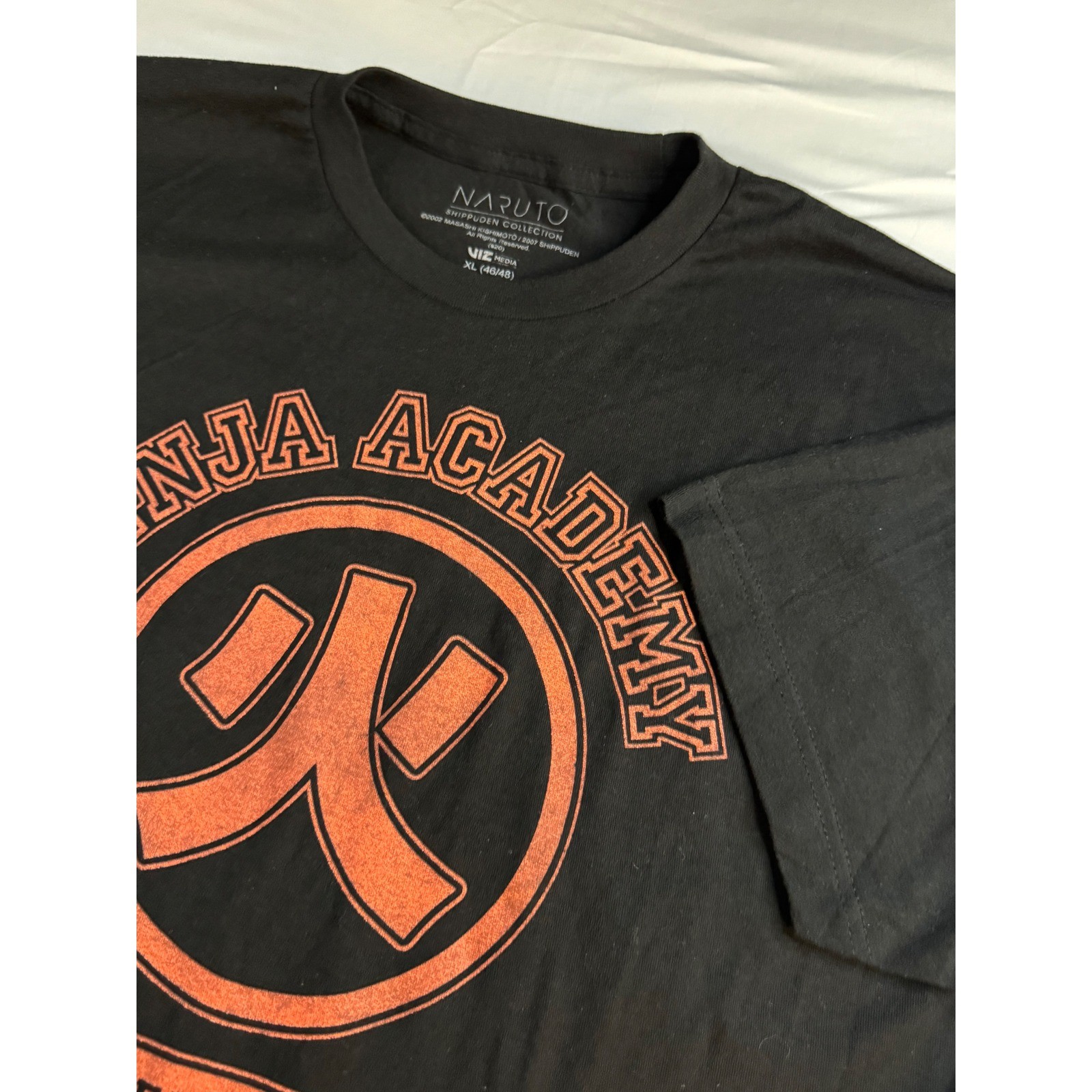 Naruto Shippuden Ninja Academy Athletic Dept Graphic T-Shirt Black XL Viz Media