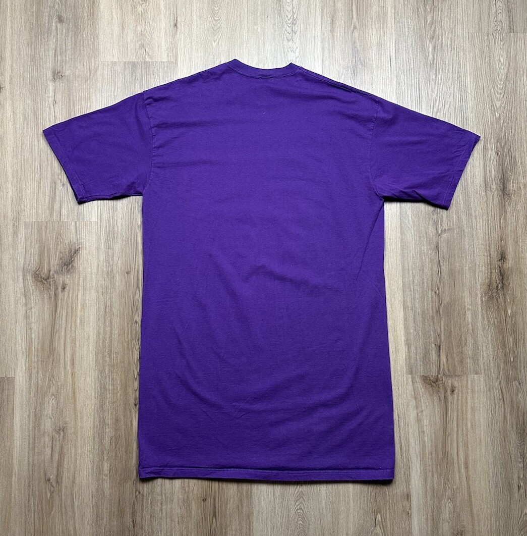 VINTAGE Welcome To Night Purple Space Galaxy Long Sleeve T-Shirt Size OSFA