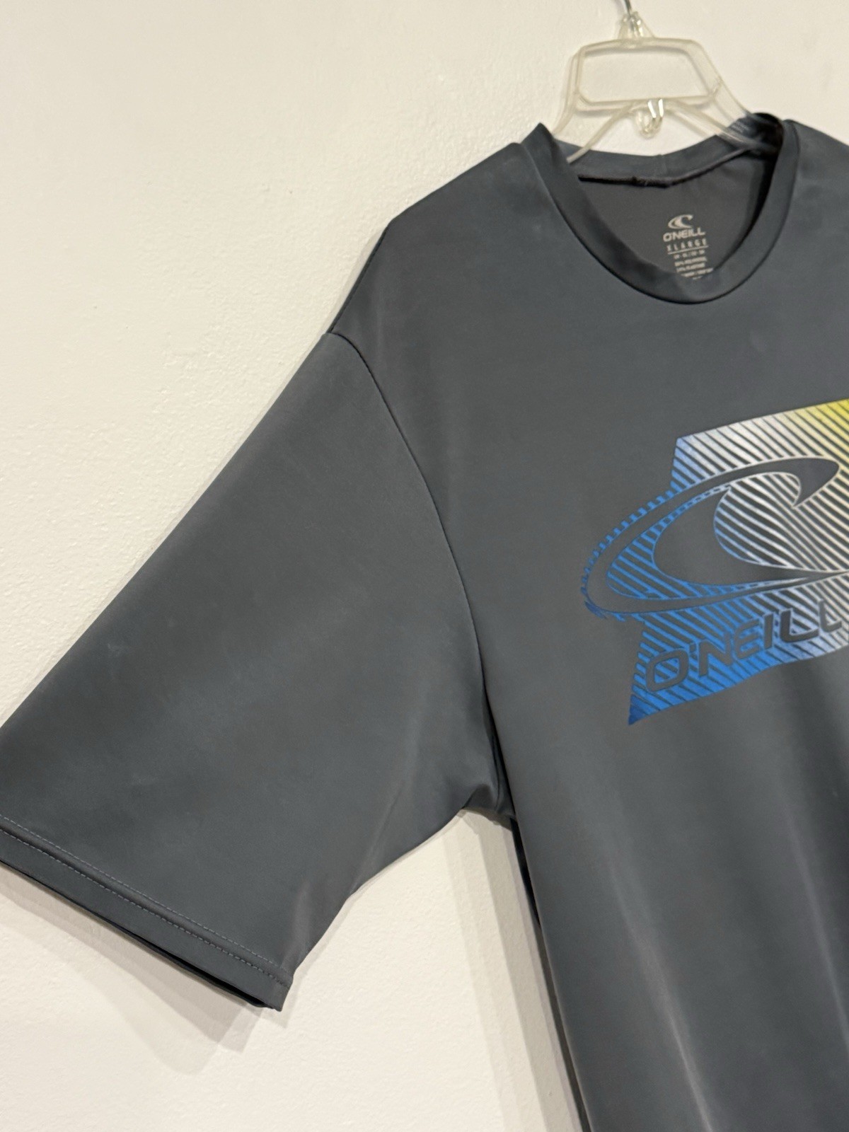 O’Neill Basic Skins Rash Guard Shirt Men’s Sz XL 50+ Ultraviolet Protection Blue