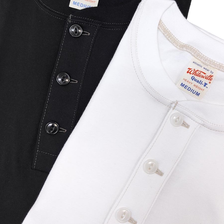 WHITESVILLE HENLEY NECK Short Sleeve 1-PACK T-SHIRT – [ WV79681] Made in Japan
