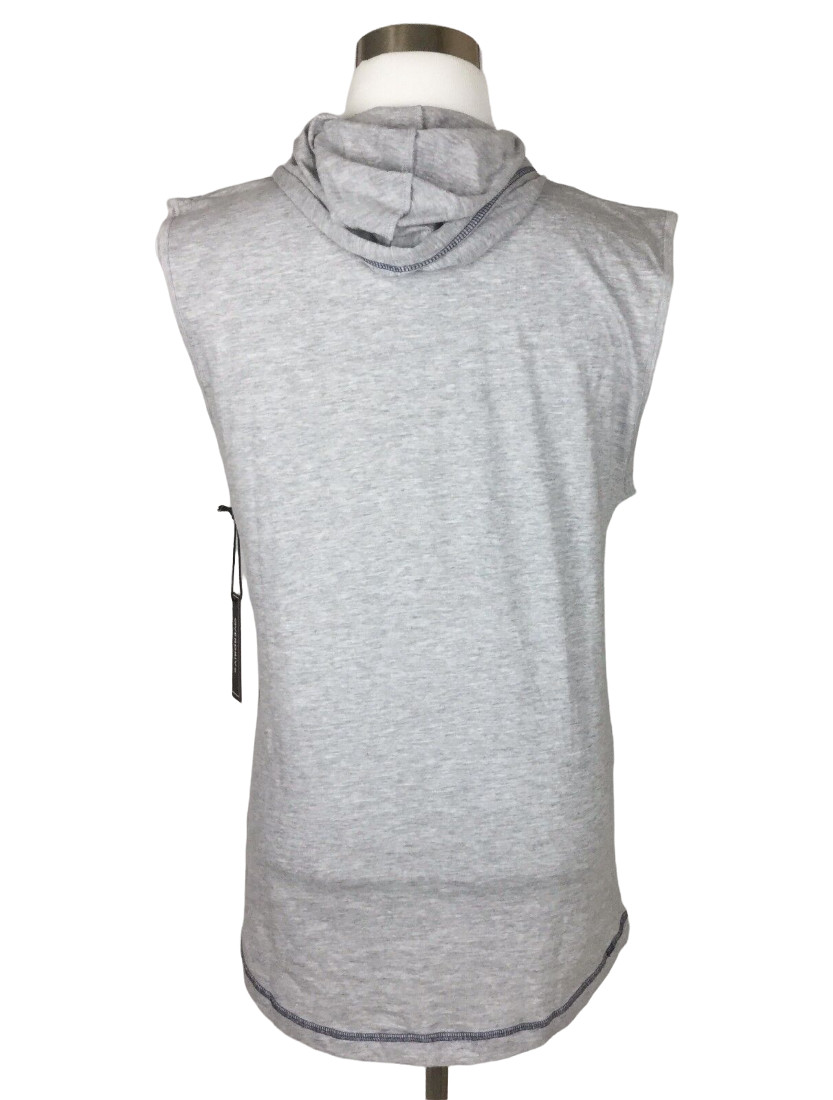 Overdrive Mens Hoodie Sleeveless Tank Tee Casual T Shirt Sz M Gym Bodybuilding