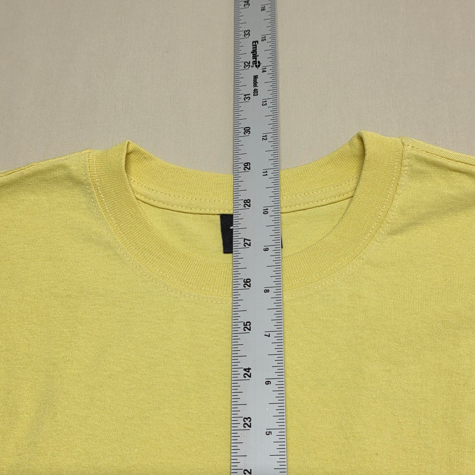 Stussy Men Yellow Crown Logo Graphic T-Shirt Size Medium Streetwear Pullover