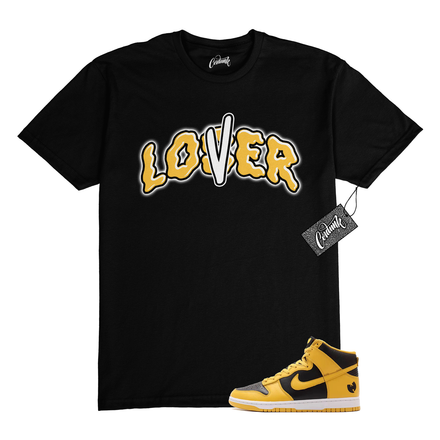 Dunk Tang Pollen Yellow Gold Black White High 2024 T Shirt to Match LVR