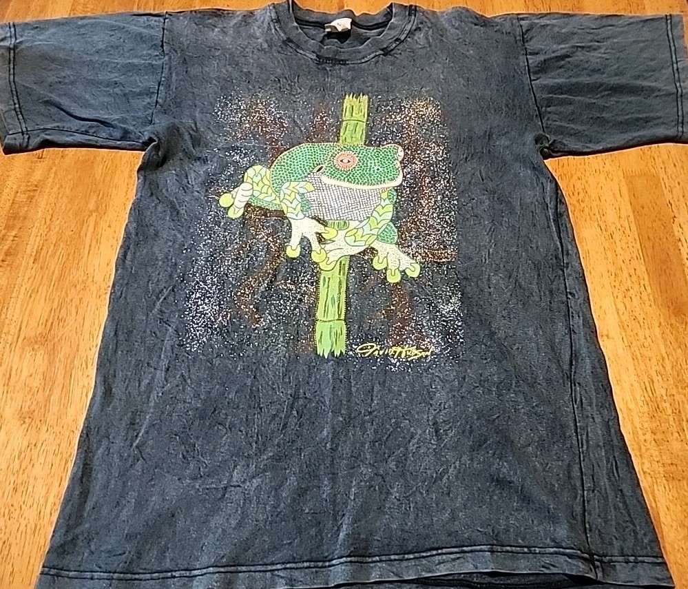 Vintage Art David Hudson Tee Large 90s Australia Animals Music Rare Aboriginal
