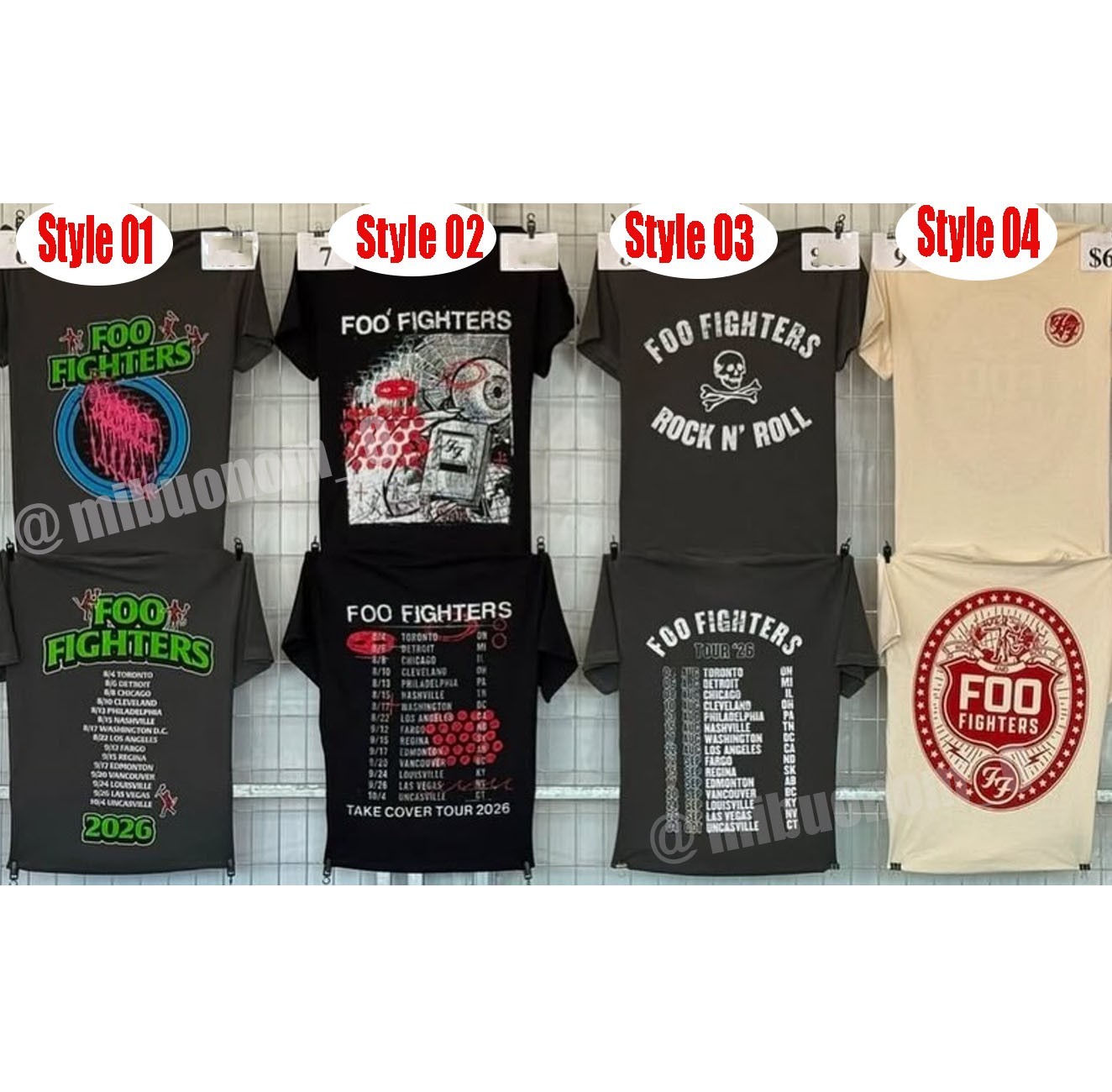 Foo Fighters Tour 2026 Reprint T-Shirt, Concert Band Tee