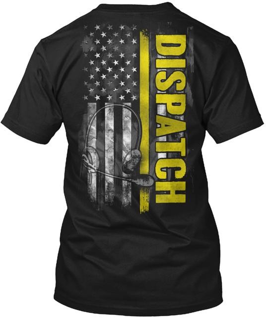 911 Dispatcher: Thin Gold Line T-Shirt Made in the USA Size S to 5XL