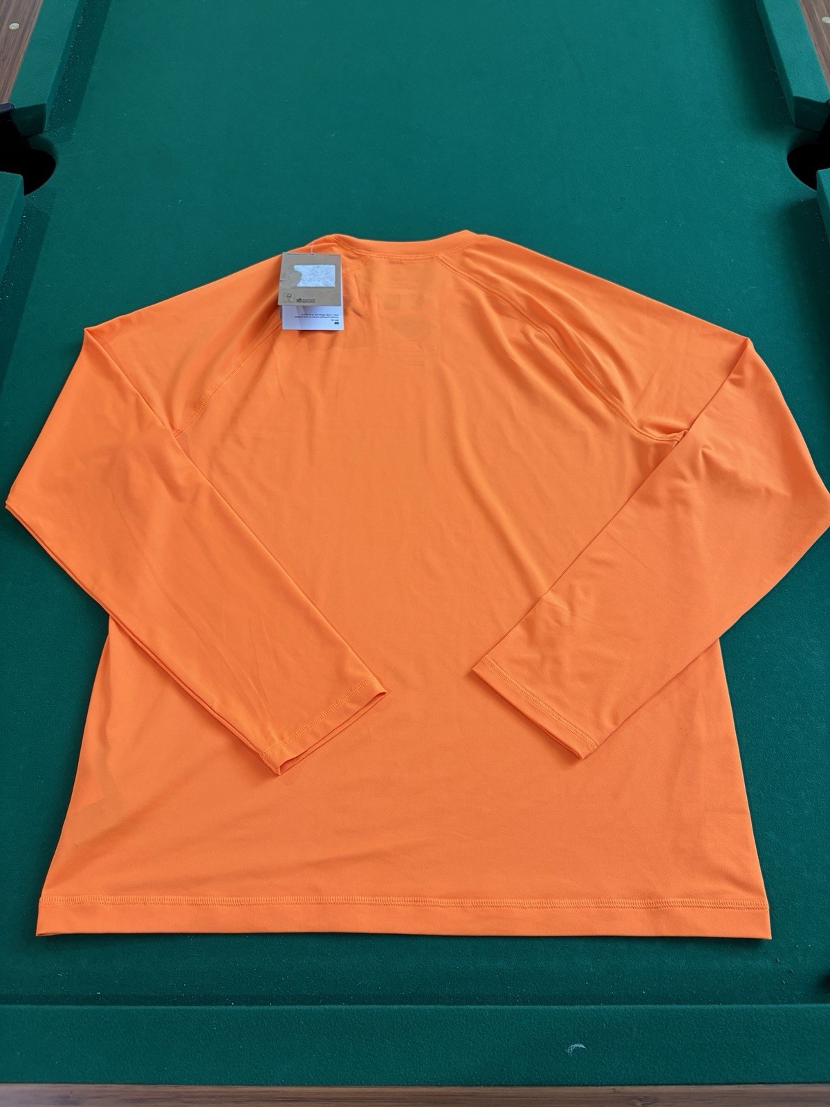 The North Face Online Ceramics Shirt Men Medium Orange LS Water Top Outdoors UPF