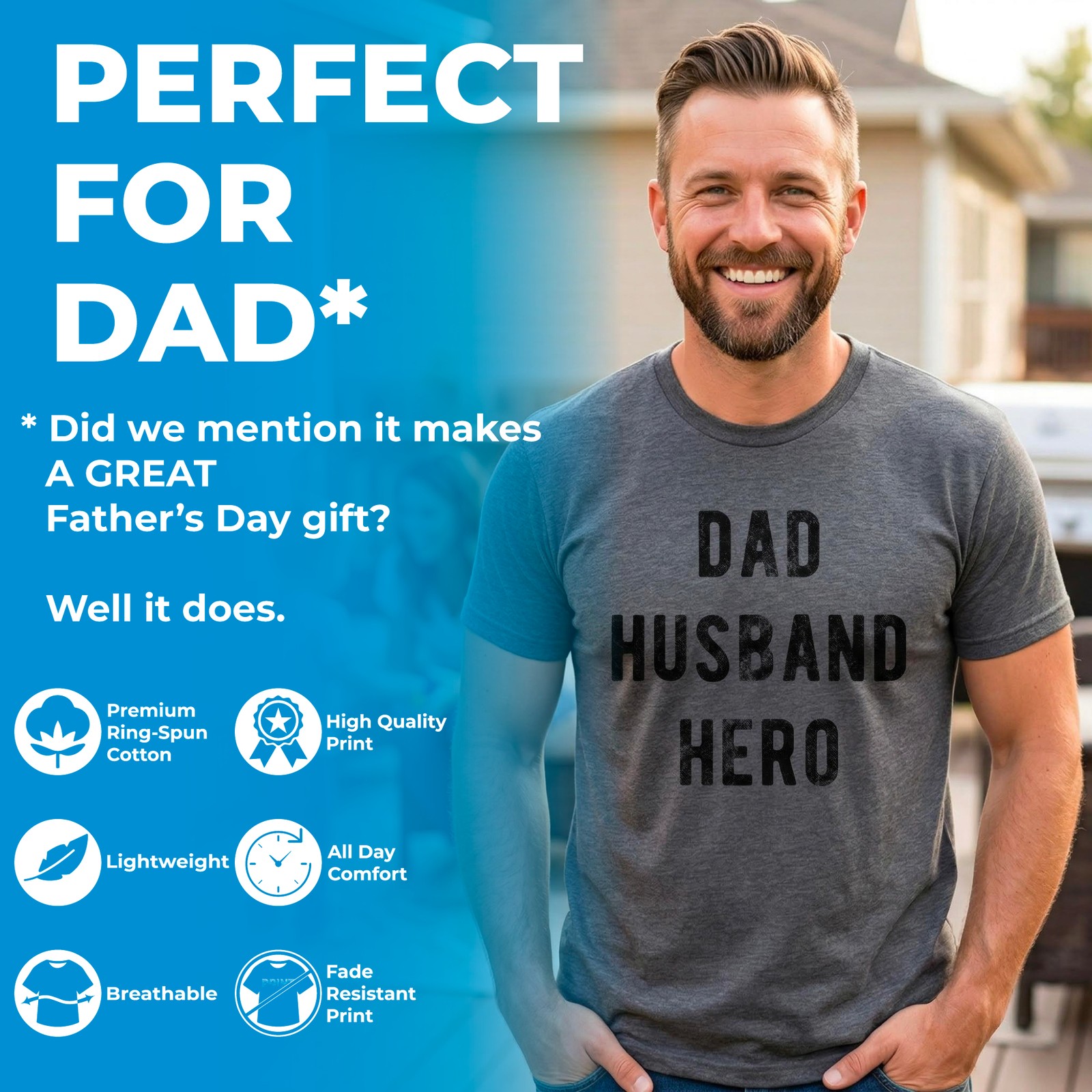 Mens Proud Father Of A Few Dumbass Kids T Shirt Funny Parenting Fathers Day Tee