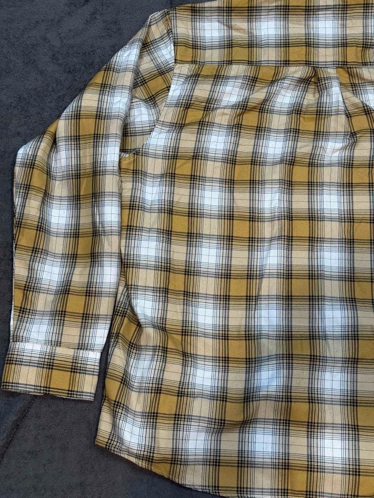 DIXXON Lager Flannel Men 2XL XXL Brown Plaid Pleated Button Up Biker Brew