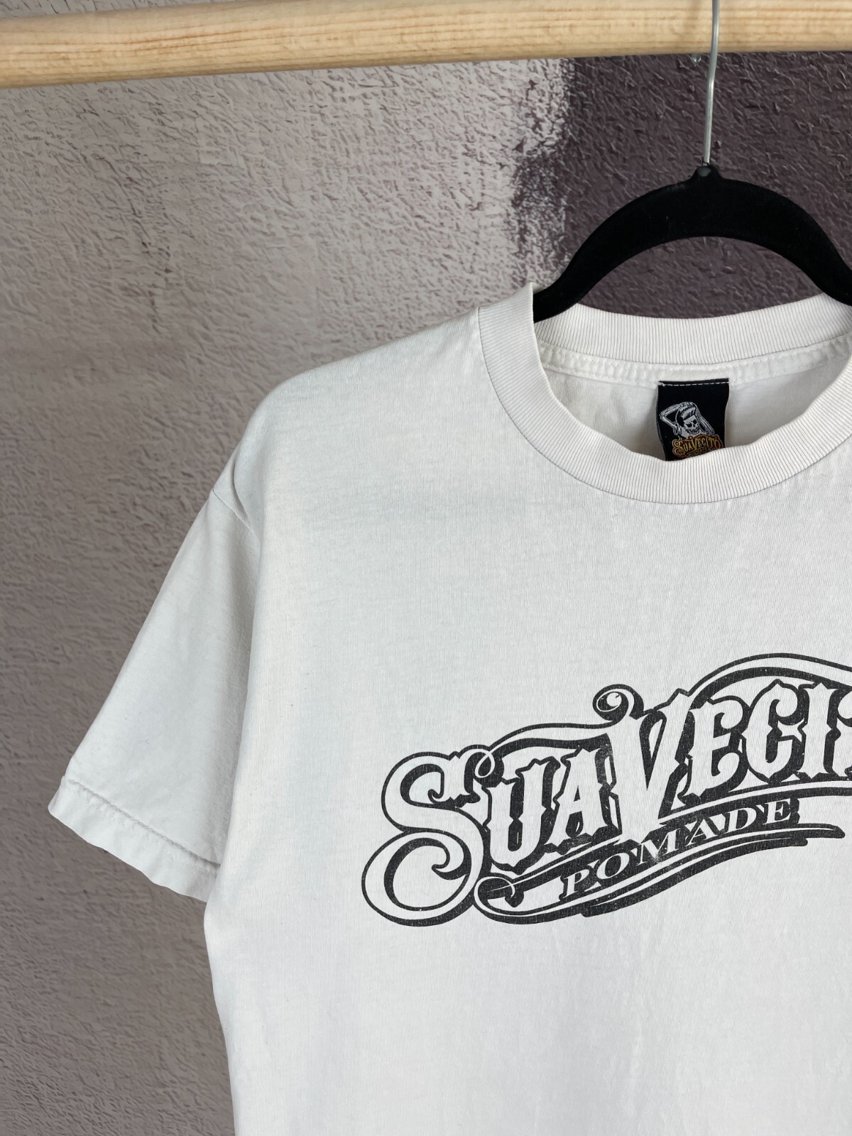 SuaVecito Pomade vintage skillet made in USA skate tee shirt