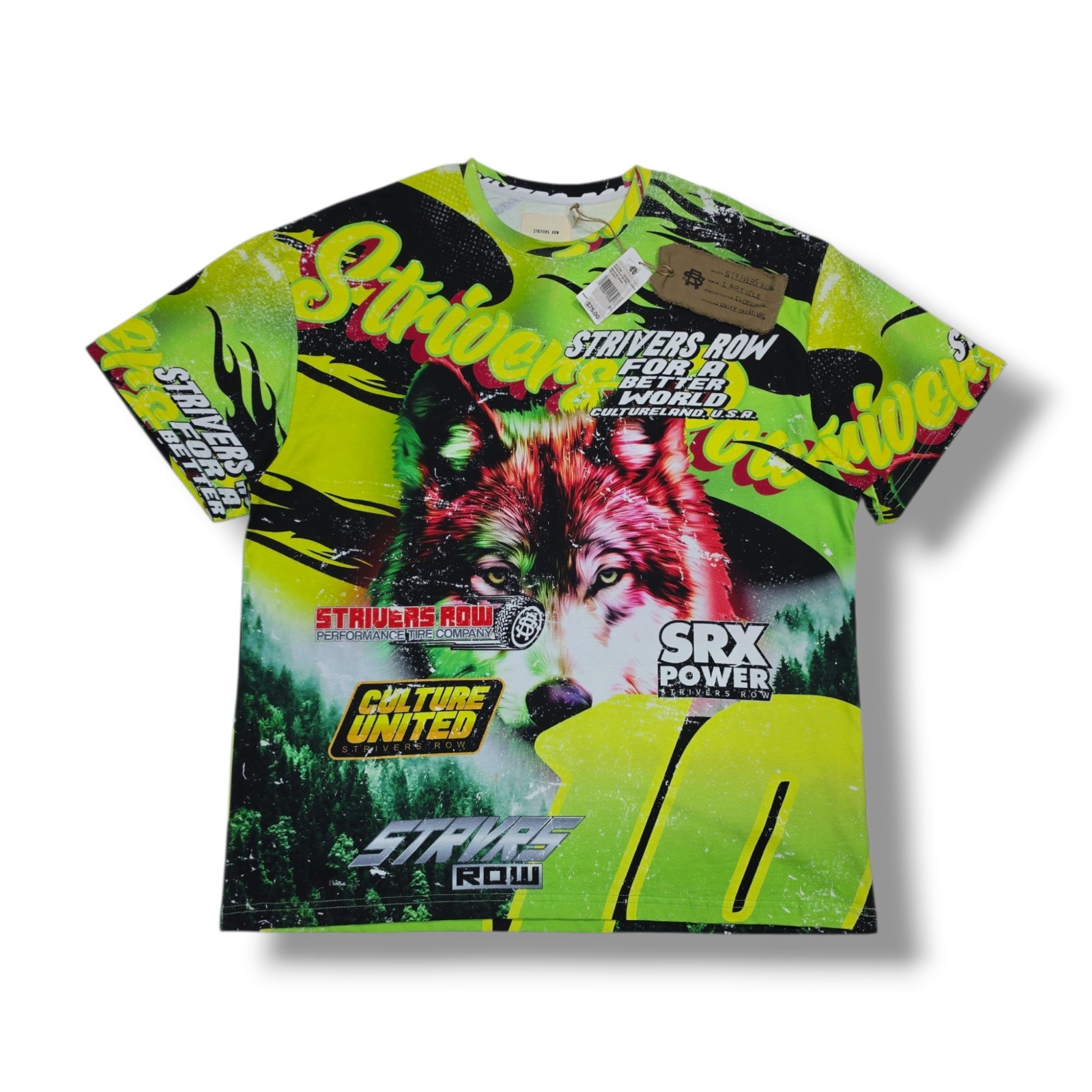 Strivers Row Multi Color All Over Print Hook Clay SS T-Shirt Men’s XL