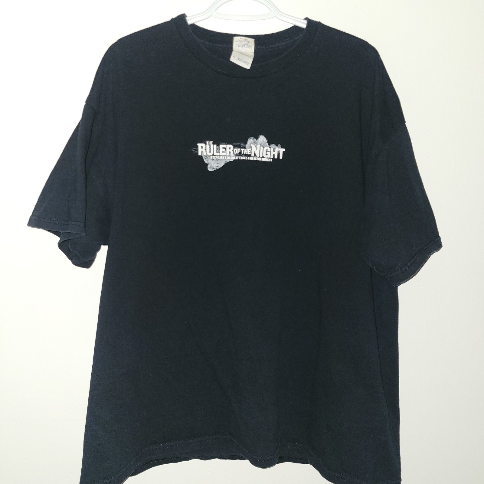 Y2K Miller Lite The Ruler Of The Night Vampire Beer T-Shirt Men’s Size XL Black