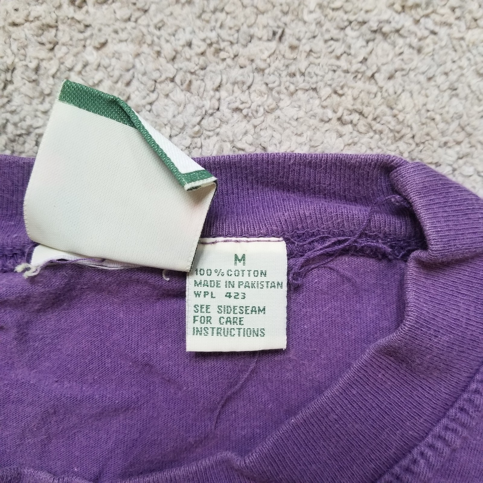 Vintage Levi Strauss Shirt Mens Medium Embroidered Logo Purple