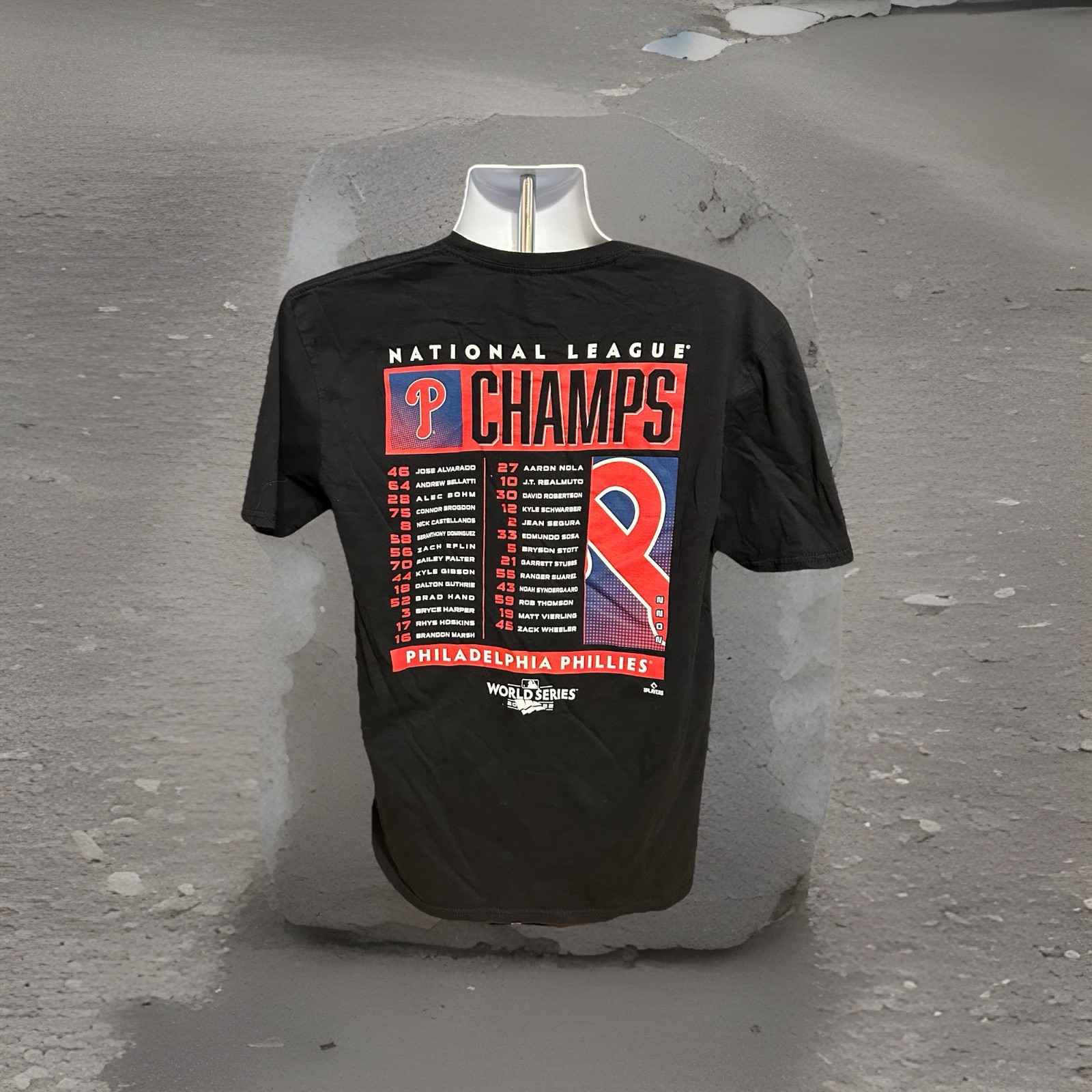 Philadelphia Phillies National League Champs 2022 Shirt Men Large Black