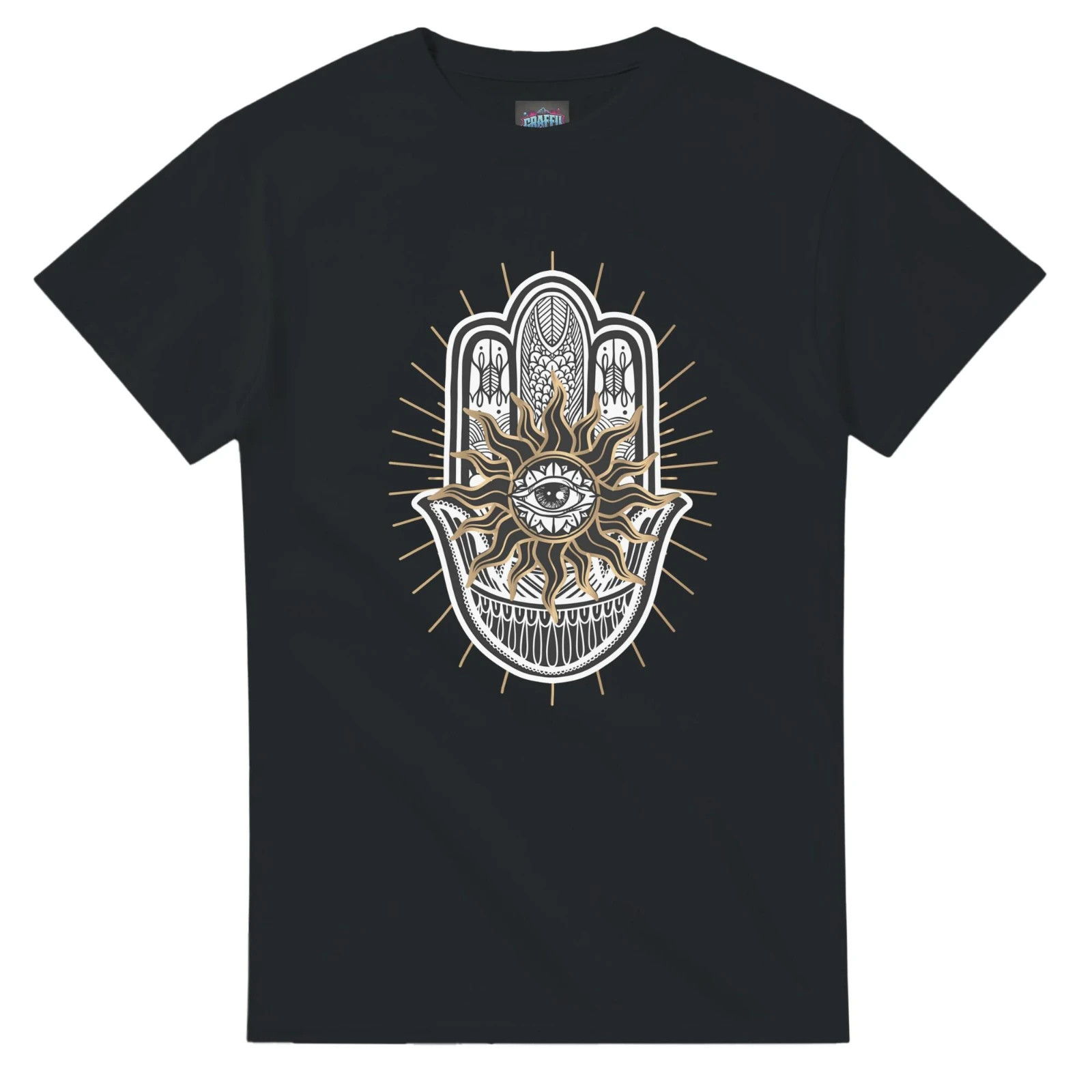 Graffiti Lux Meditation Graphic T-Shirt – High-Quality Cotton Tee-White 2XL