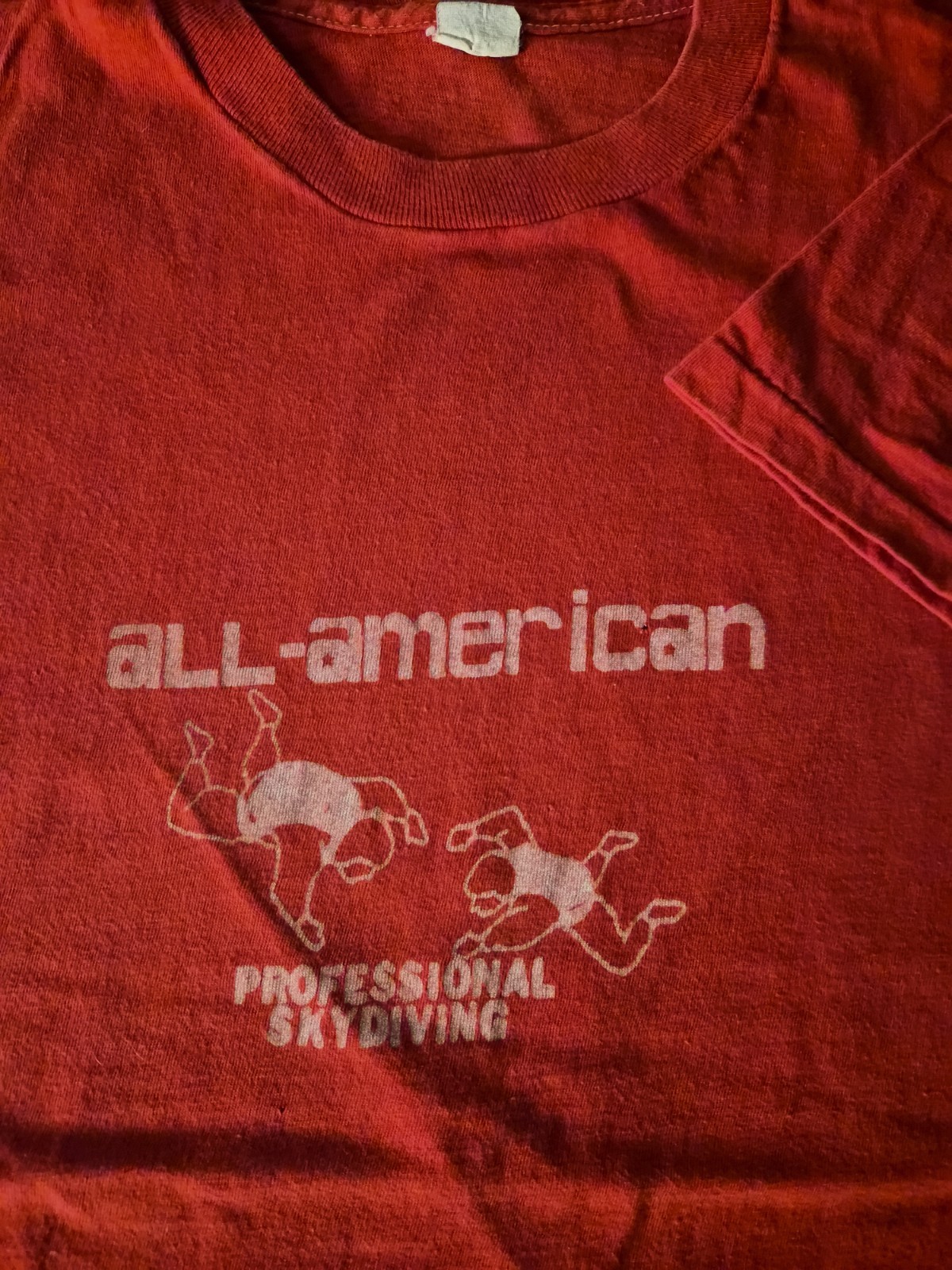 Vintage Late 1970s Early 80s AMERICAN SKYDIVING PROFESSIONAL Shirt Froot ofLoom