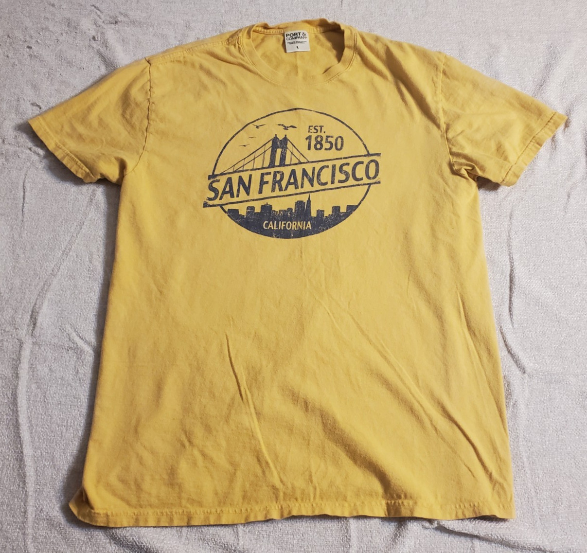 Port and company San Francisco California Men’s Large Short Sleeve T-Shirt. 1850