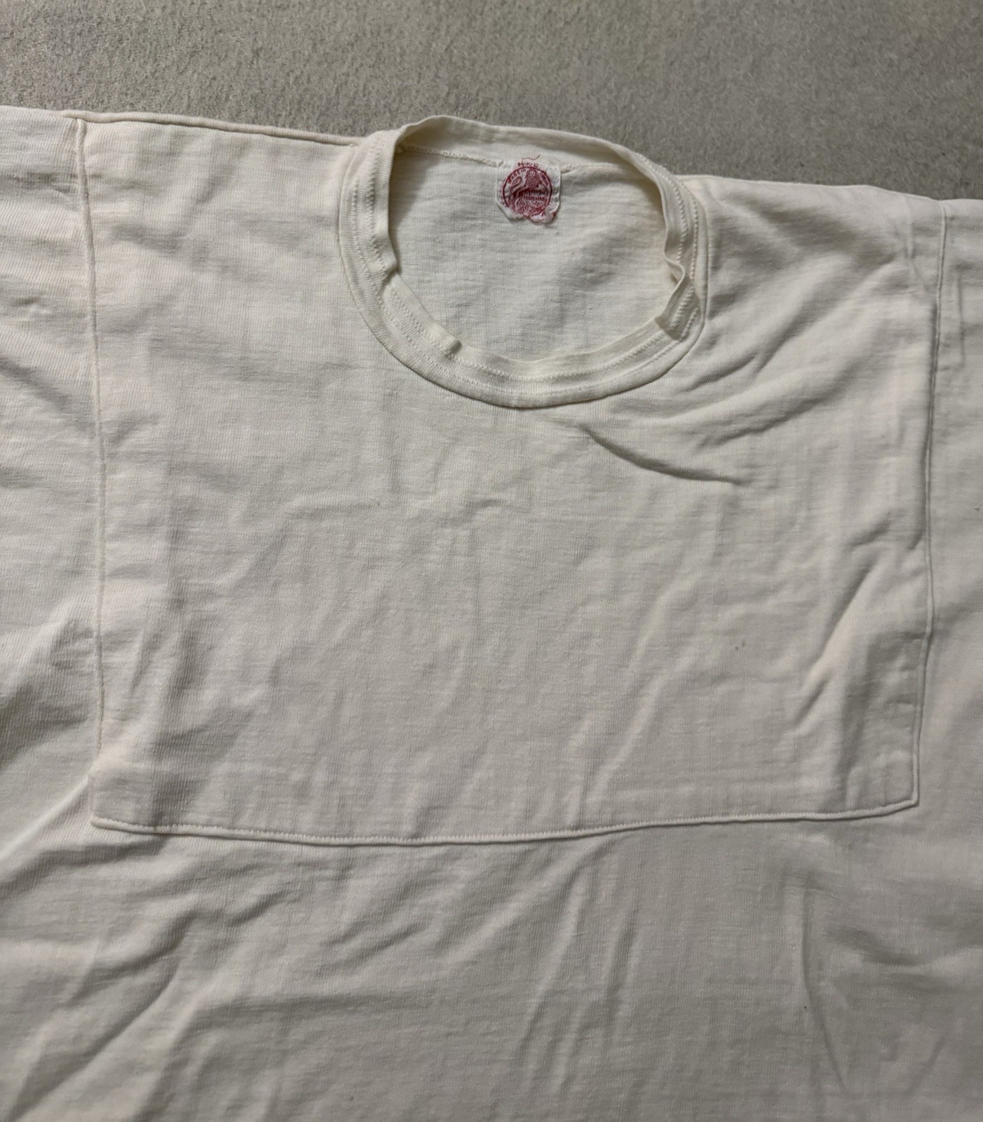 Vintage 30s 40s Paneled White Blank Tee Jersey All 100% Cotton 19.5×29 Very Rare