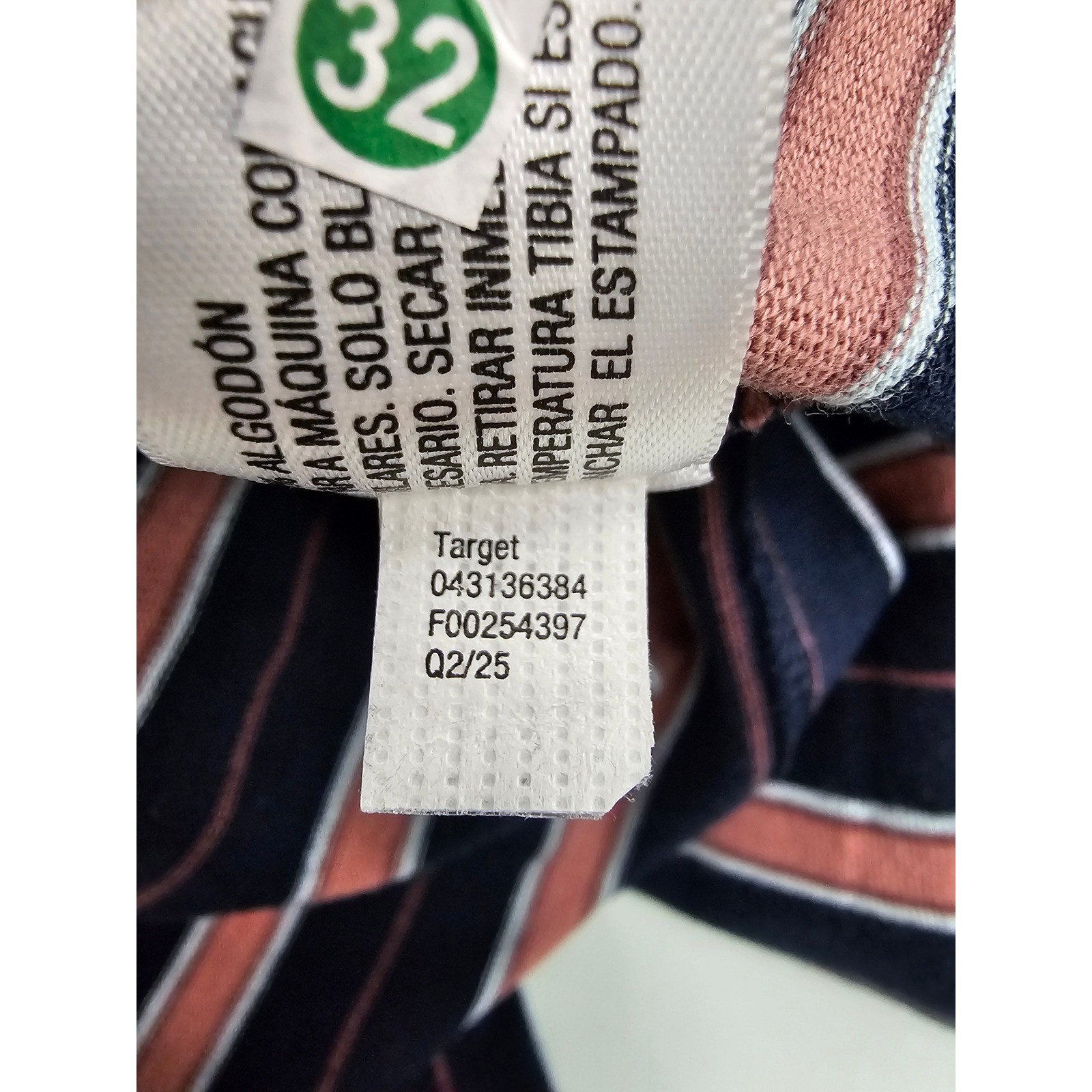 Goodfellow & Co Mens XL Navy Pink Striped Pocket T-Shirt Cotton Standard Fit