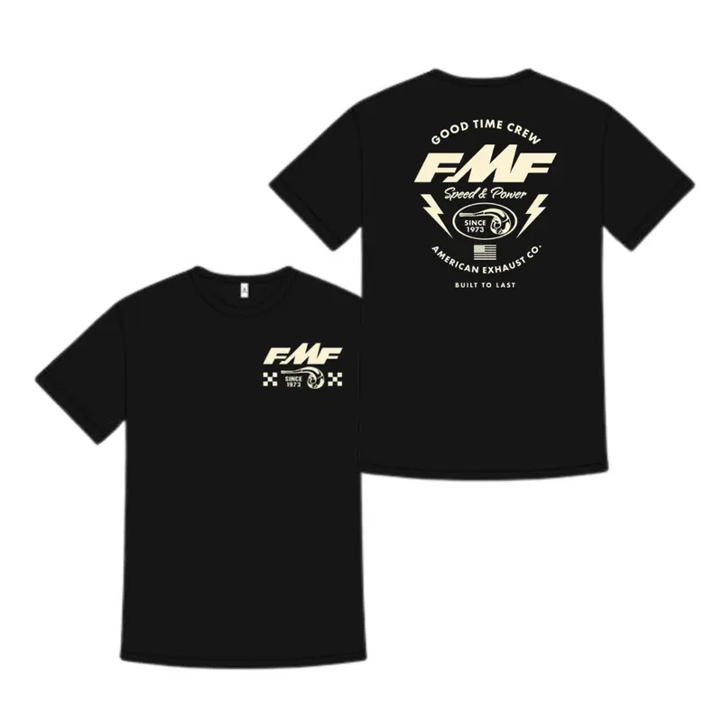 180g[100%cotton]FMF Good Time Crew Shirt, Speed and Power American Exhaust Co Gr