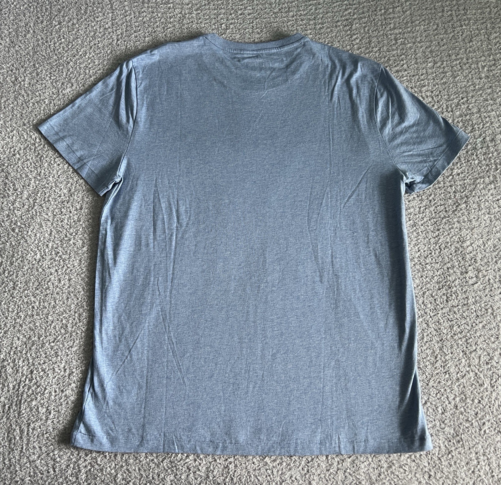Polo Ralph Lauren Men’s T Shirt Sz XL Chambray Blue Custom Slim Fit Pony Preppy
