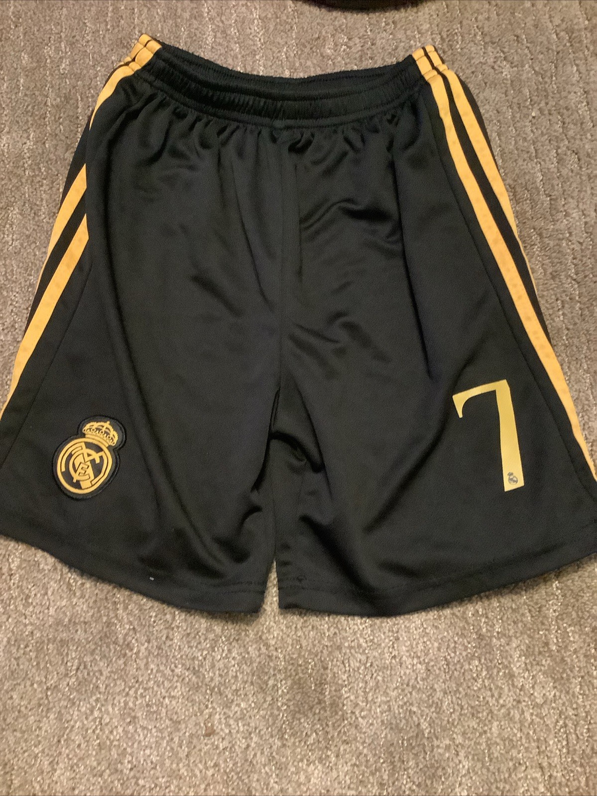 Vinicius Junior Number 7 Soccer Shorts Real Madrid Size 30 Youth