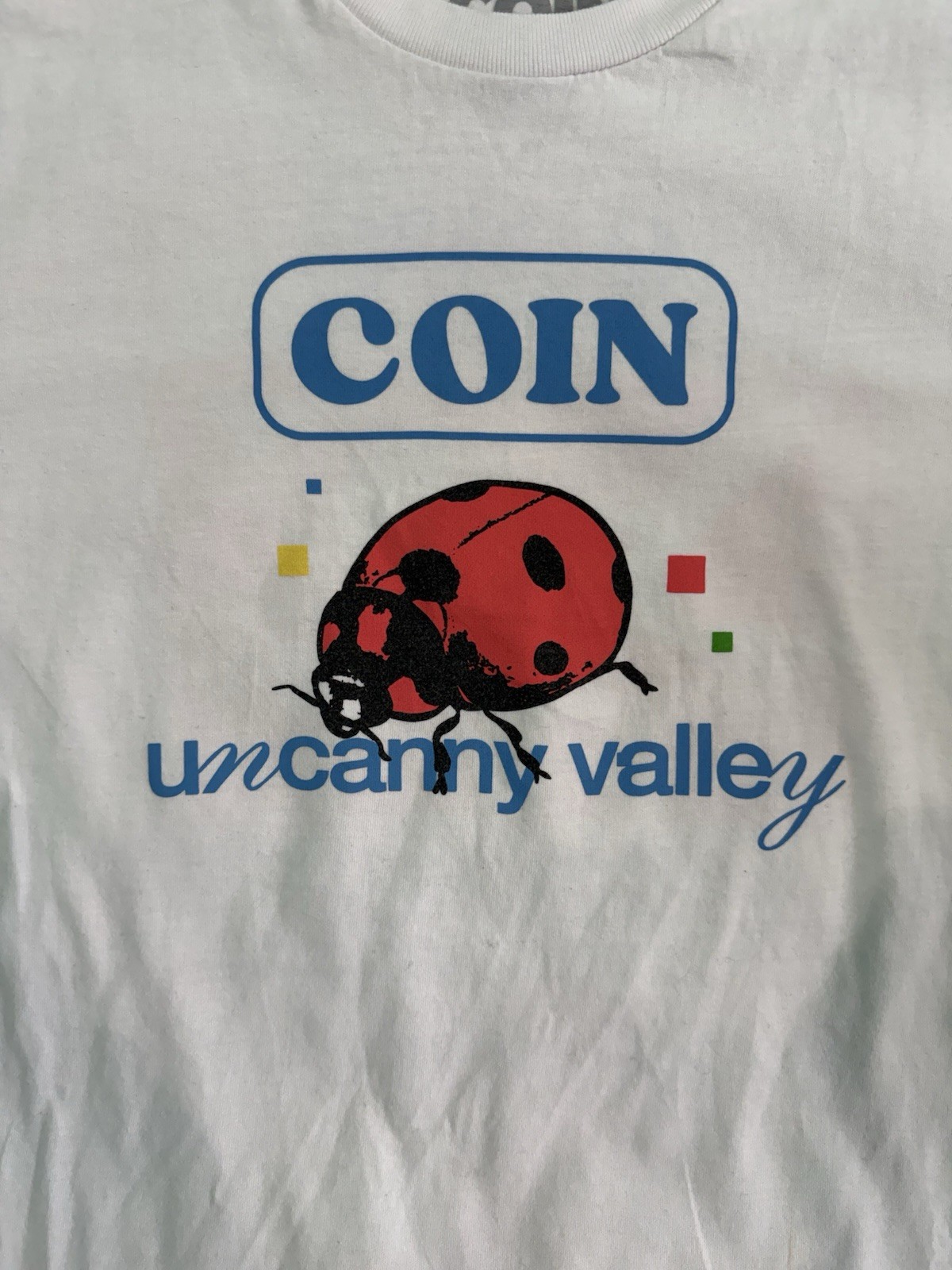 Rare COIN Uncanny Valley 2022 Concert Tour Short-Sleeve Tee White Large See Pics